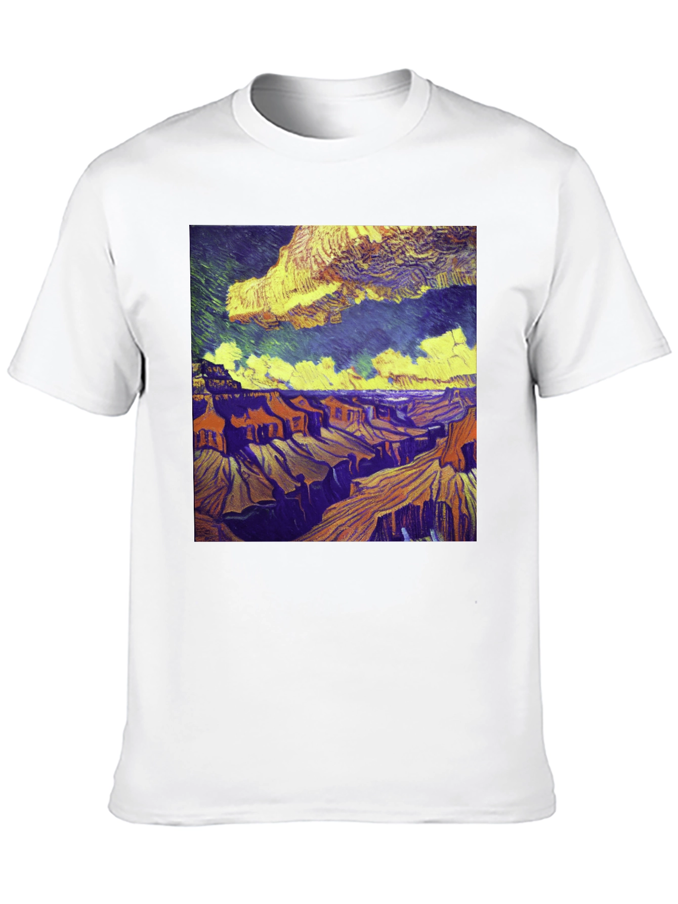 Grand Canyon Art Print Black T-Shirt