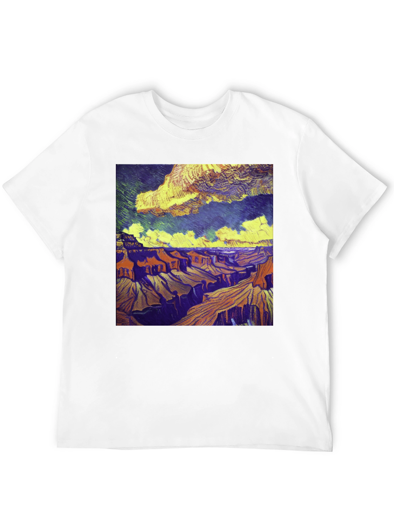 Grand Canyon Art Print Black T-Shirt