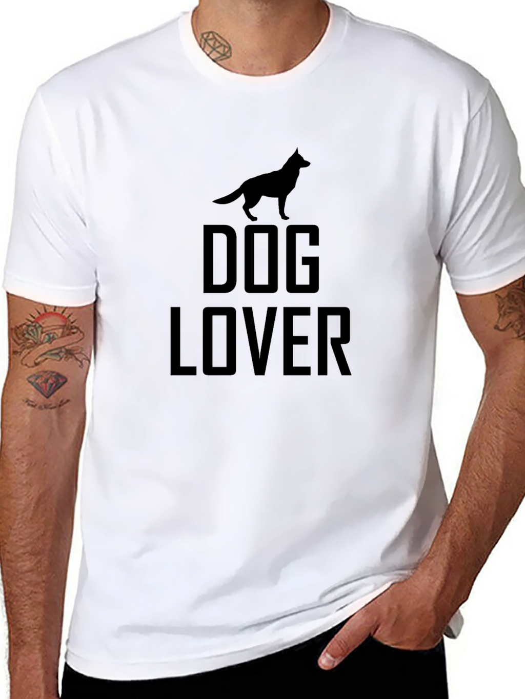 Dog Lover T-Shirt - Black Graphic Tee