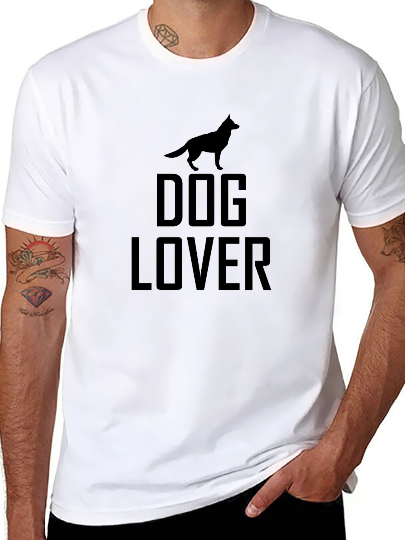 Dog Lover T-Shirt - Black Graphic Tee