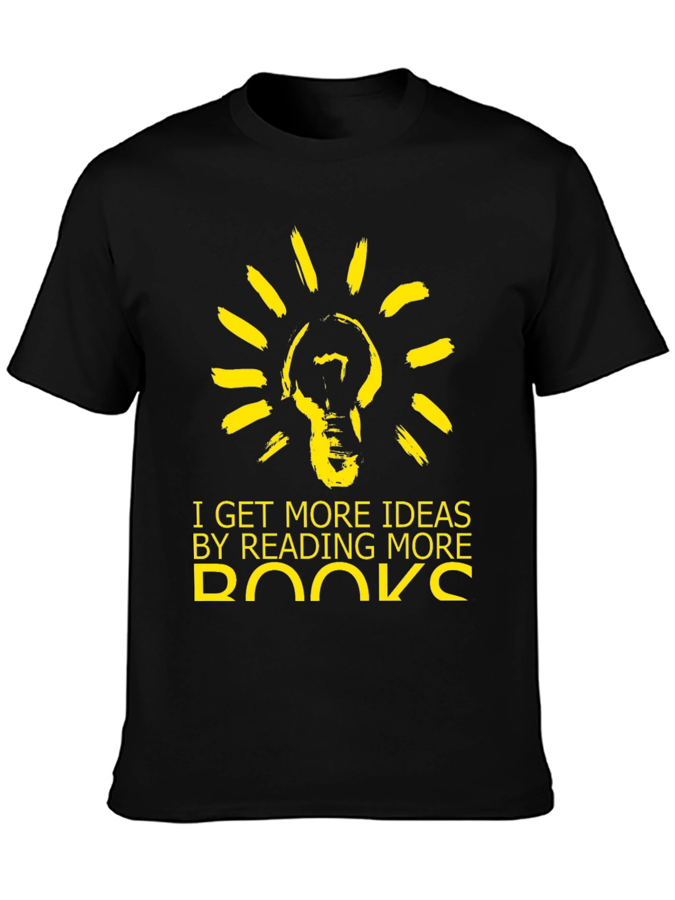Reading Ideas Graphic Tee - Black Cotton Blend