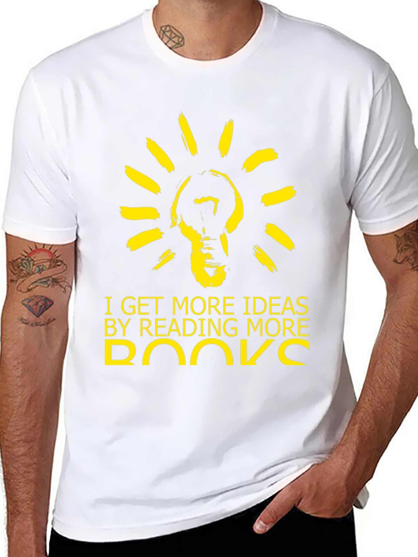 Reading Ideas Graphic Tee - Black Cotton Blend