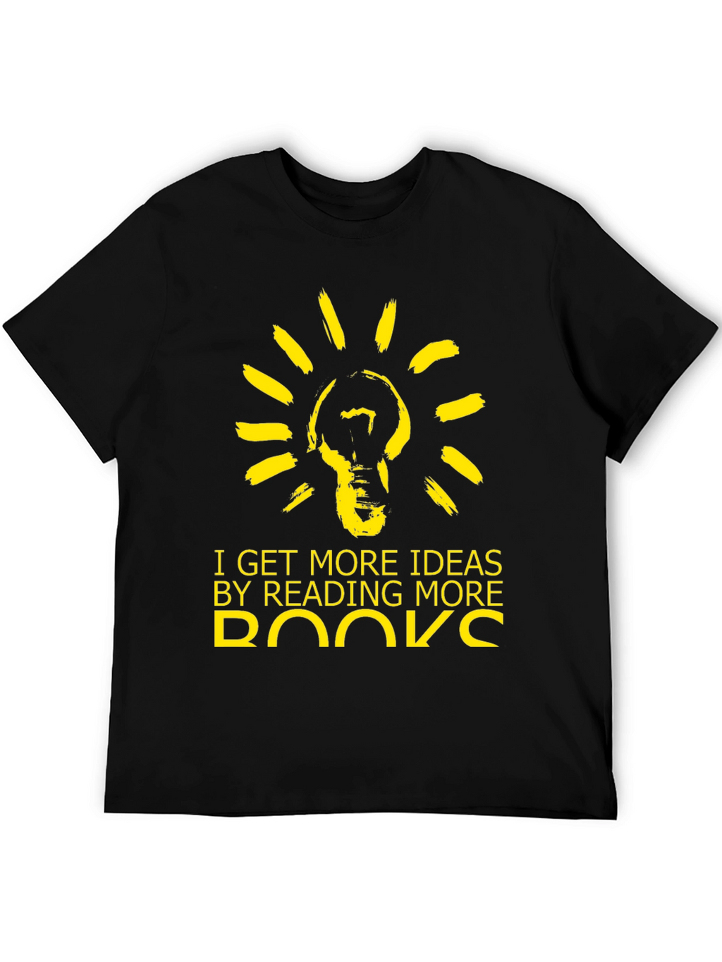 Reading Ideas Graphic Tee - Black Cotton Blend