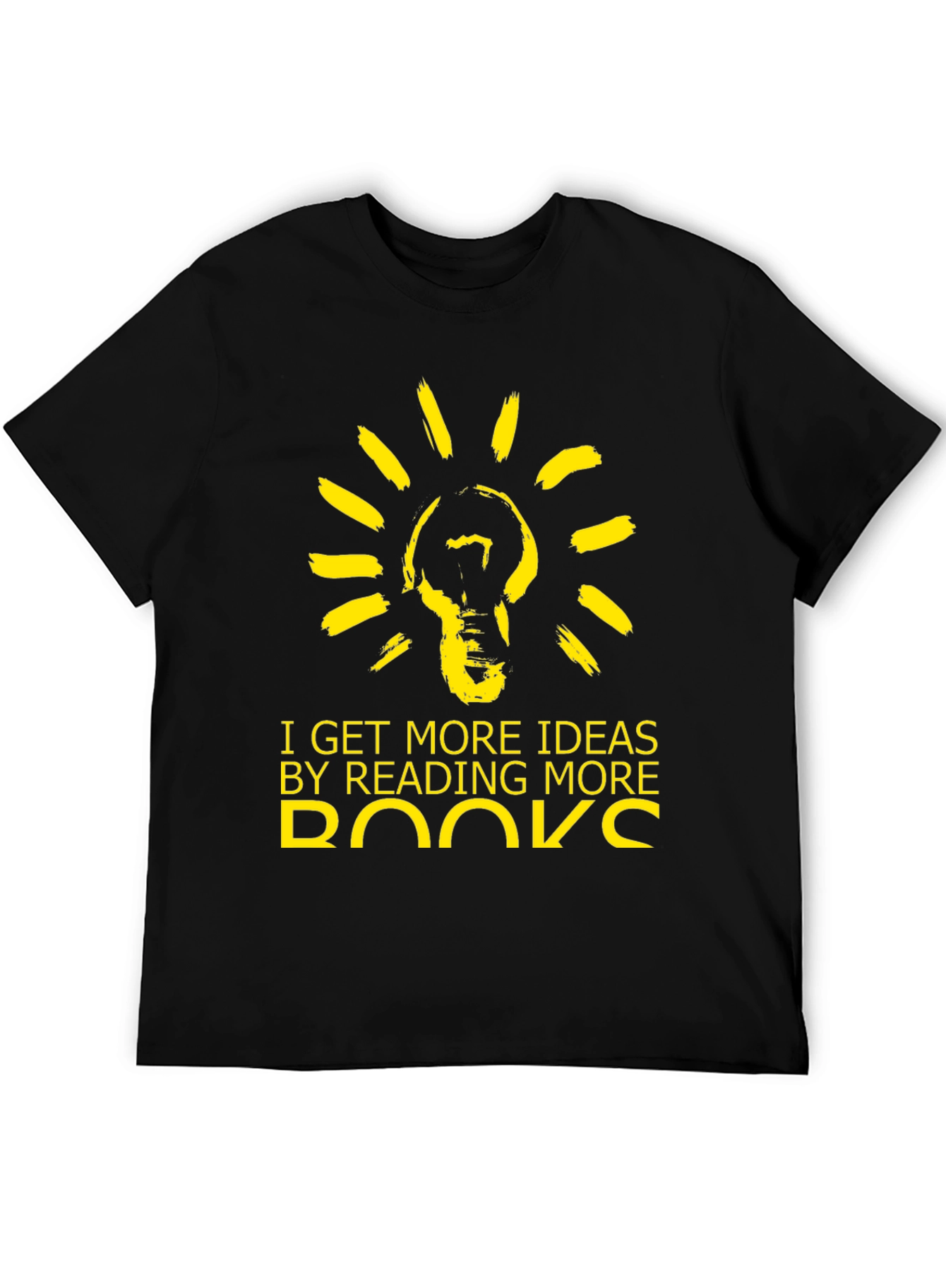 Reading Ideas Graphic Tee - Black Cotton Blend