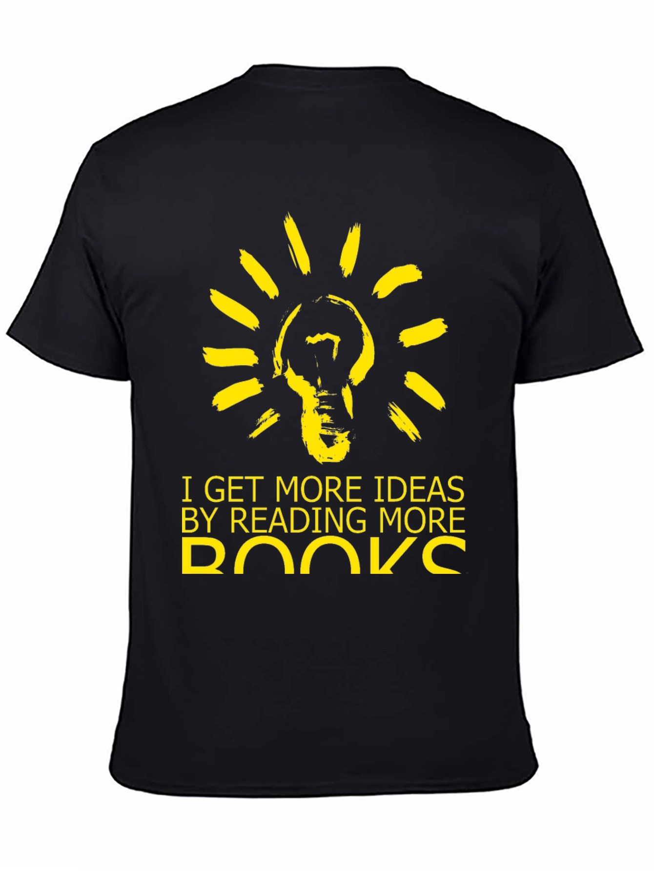 Reading Ideas Graphic Tee - Black Cotton Blend