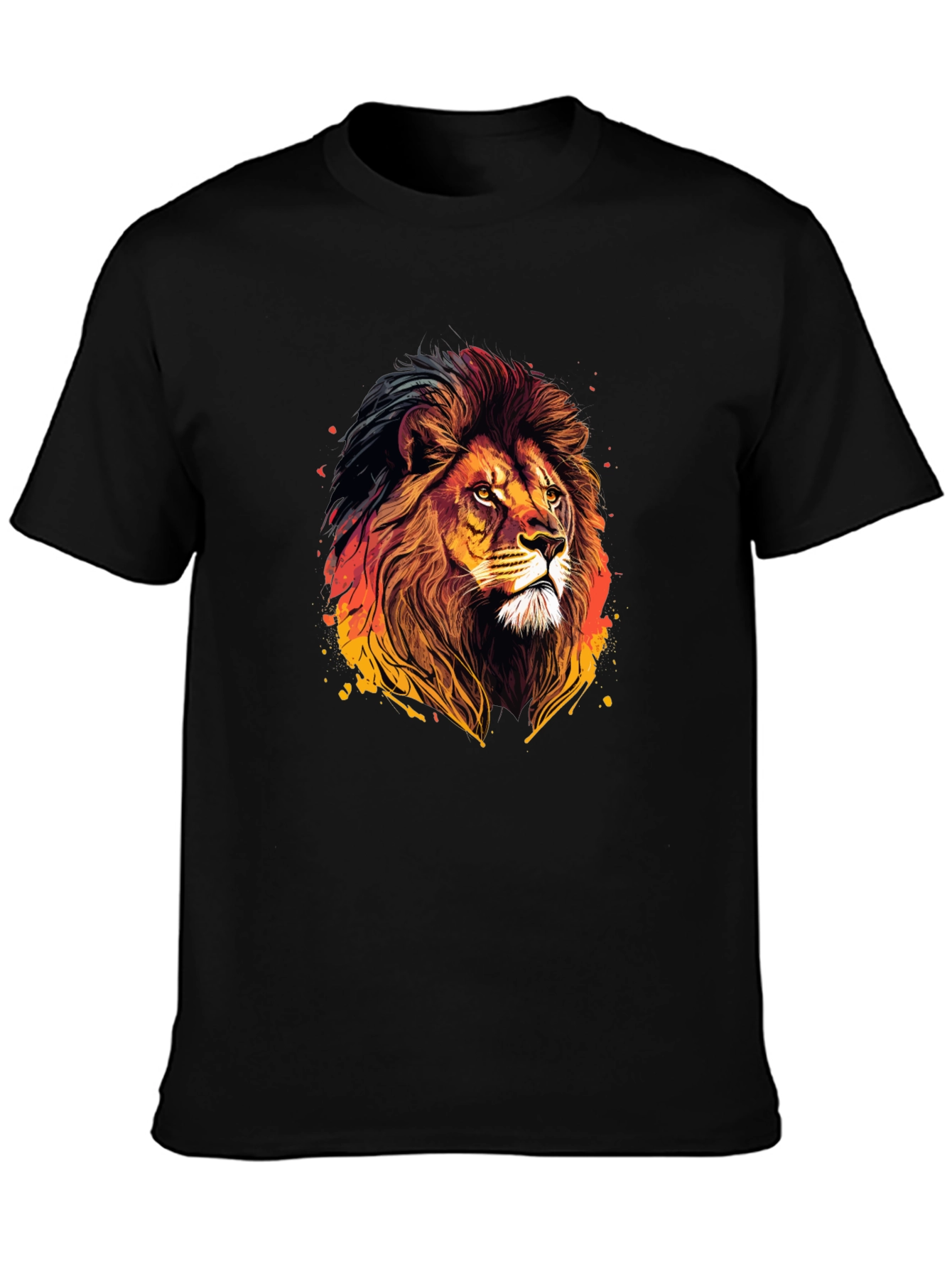 Lion Graphic Tee - Bold Animal Print