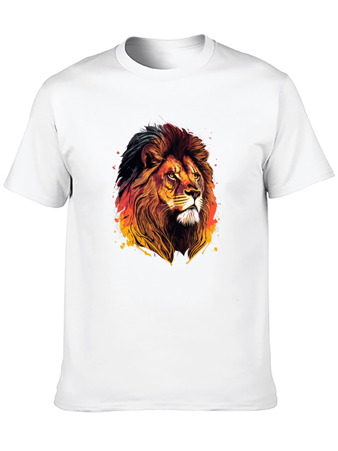 Lion Graphic Tee - Bold Animal Print