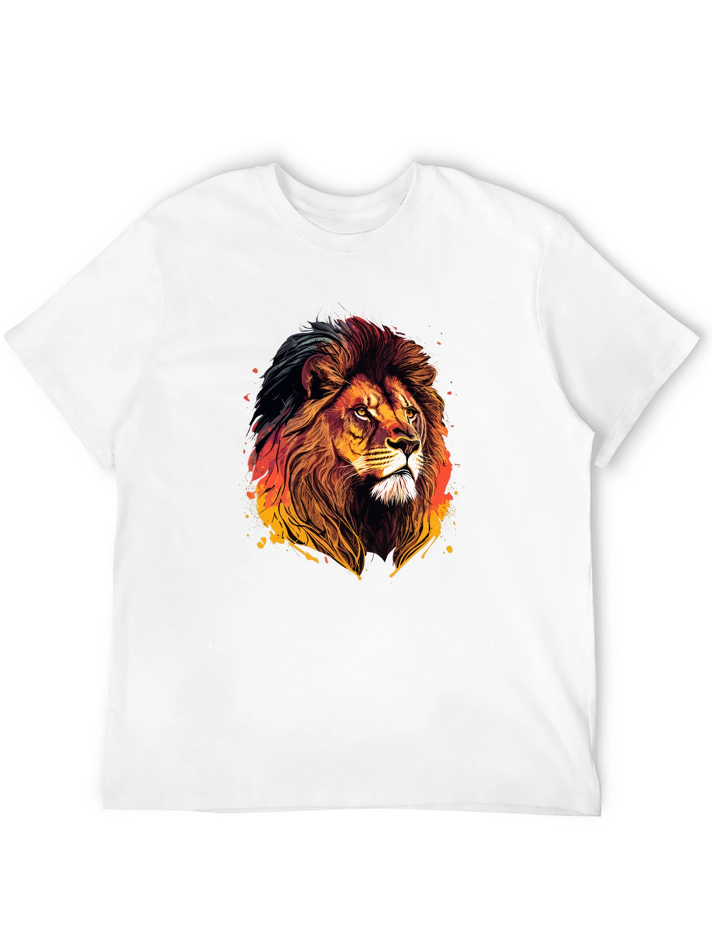 Lion Graphic Tee - Bold Animal Print