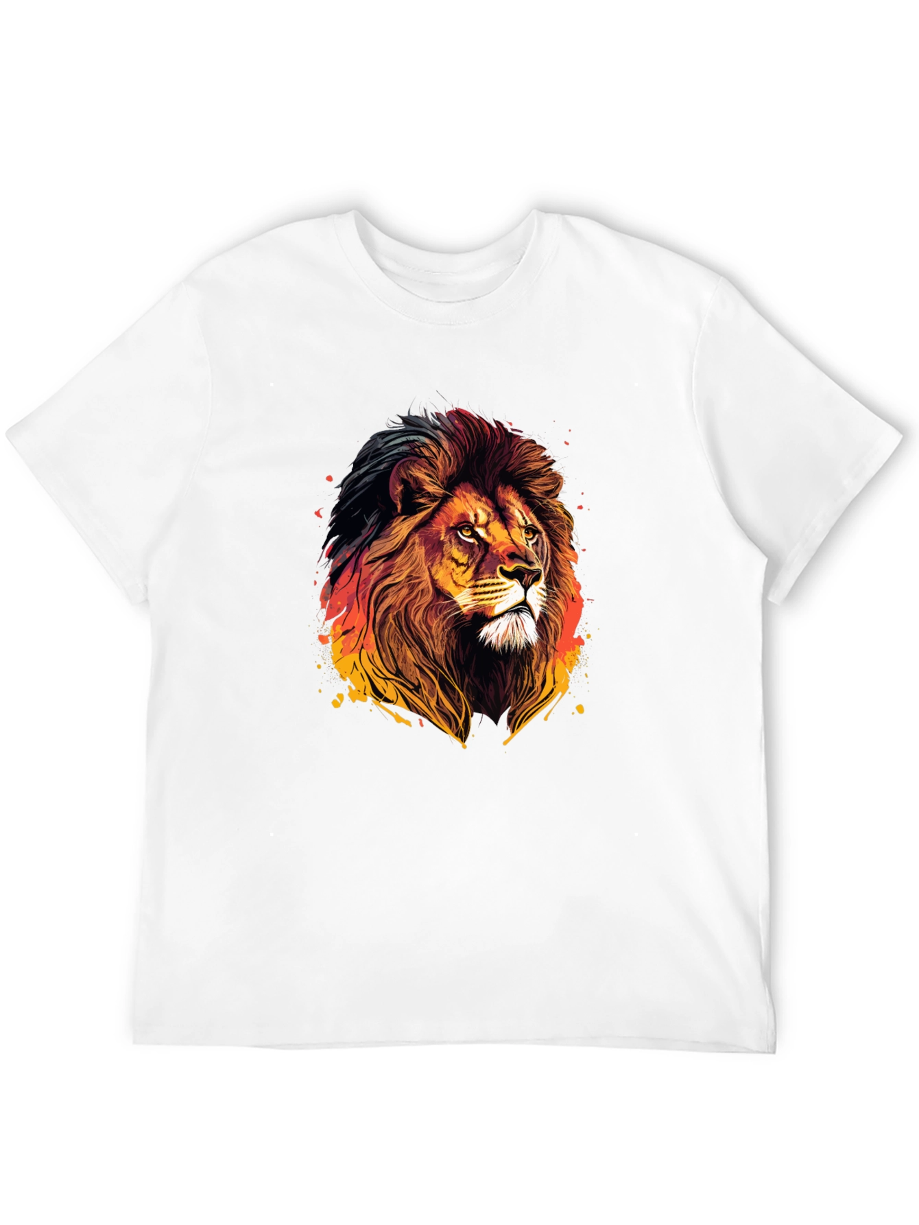 Lion Graphic Tee - Bold Animal Print
