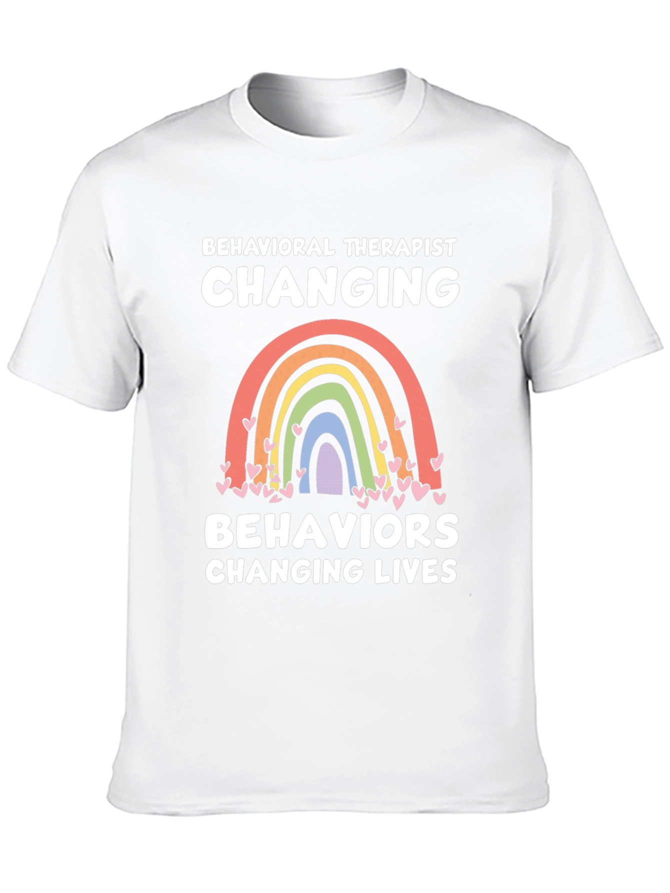 Behavioral Therapist Rainbow Graphic Tee