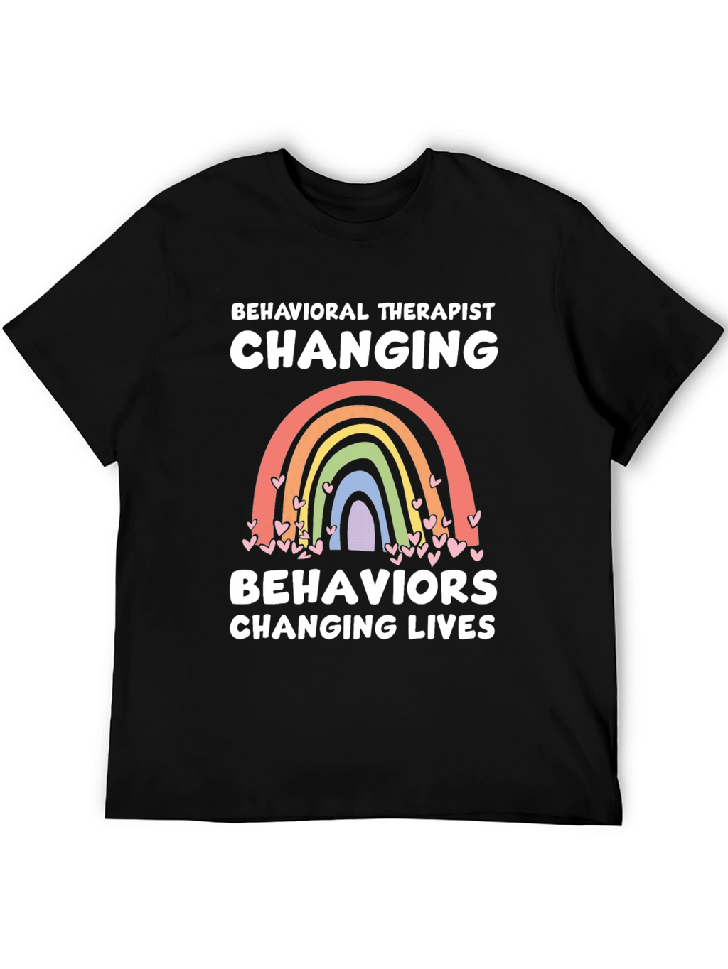Behavioral Therapist Rainbow Graphic Tee