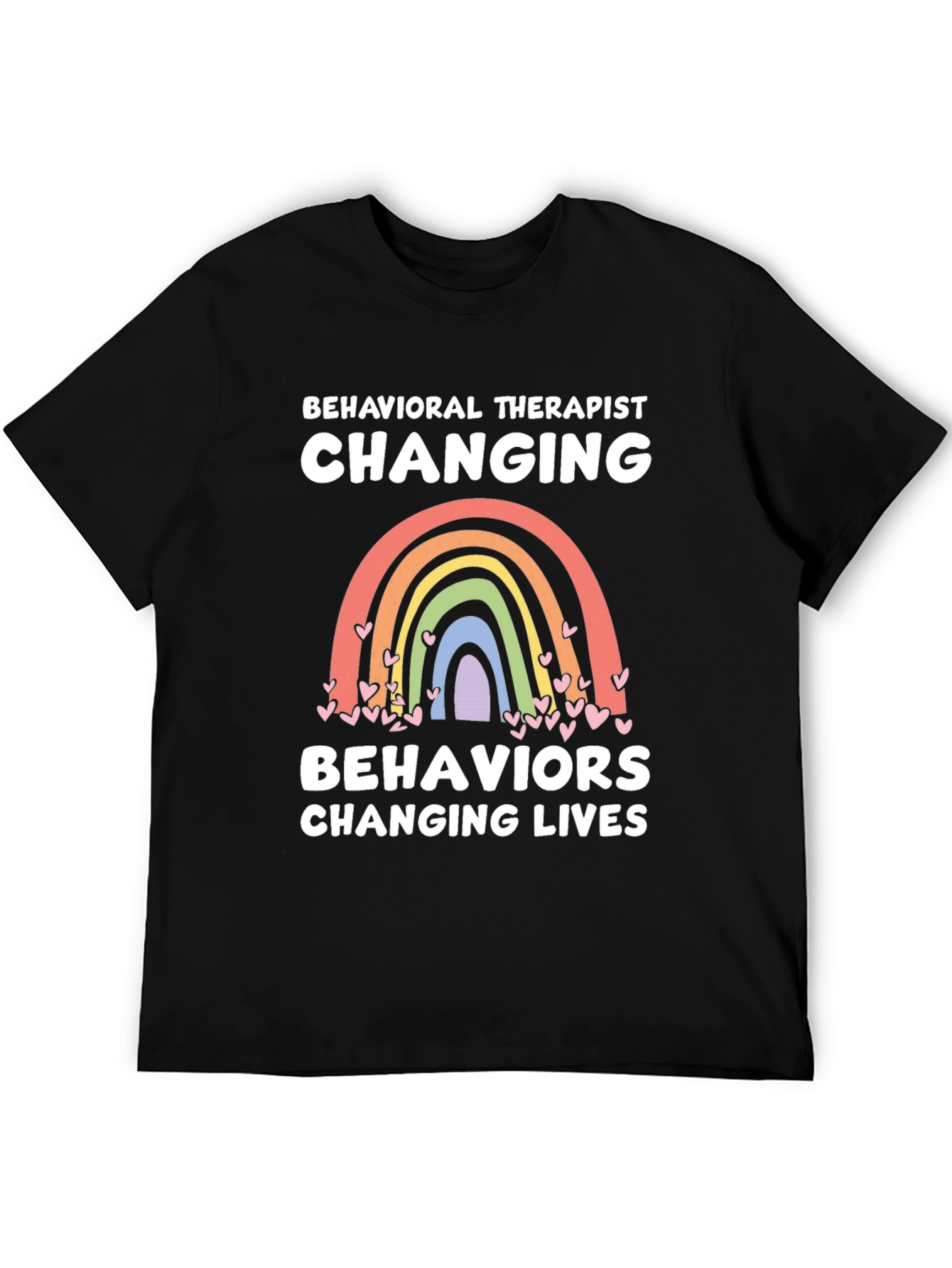 Behavioral Therapist Rainbow Graphic Tee