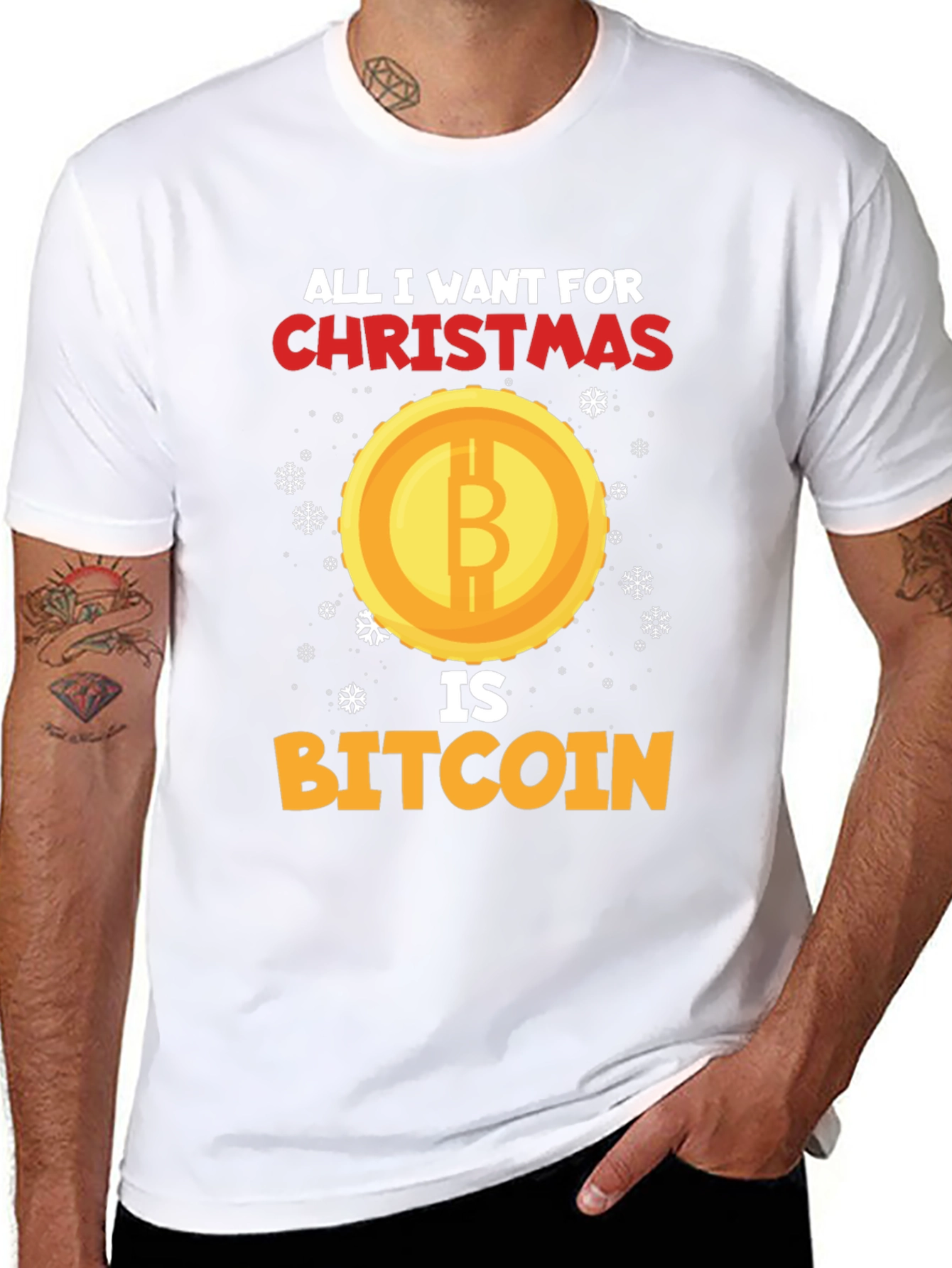 Bitcoin Christmas T-Shirt - Holiday Crypto Tee