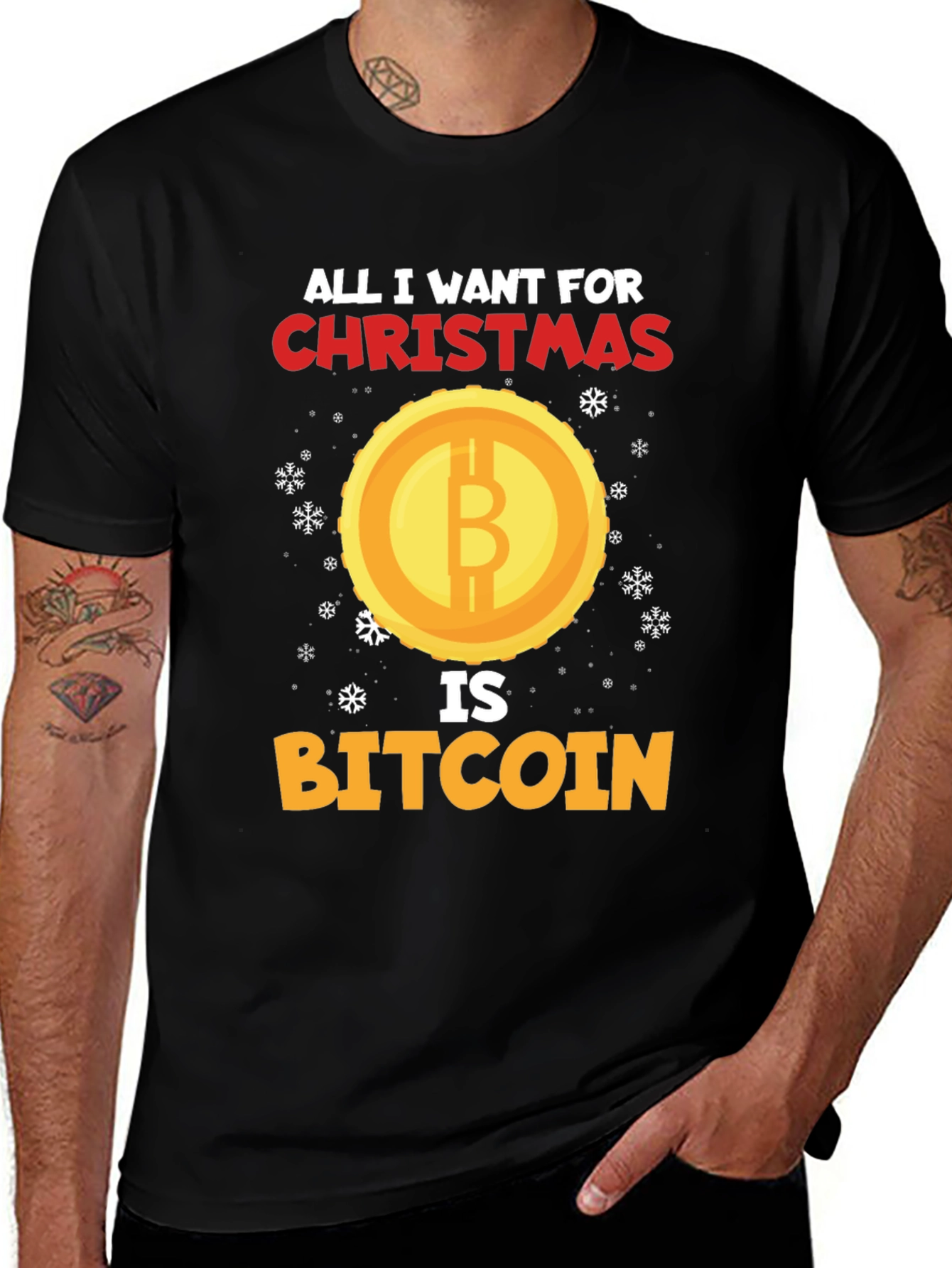 Bitcoin Christmas T-Shirt - Holiday Crypto Tee