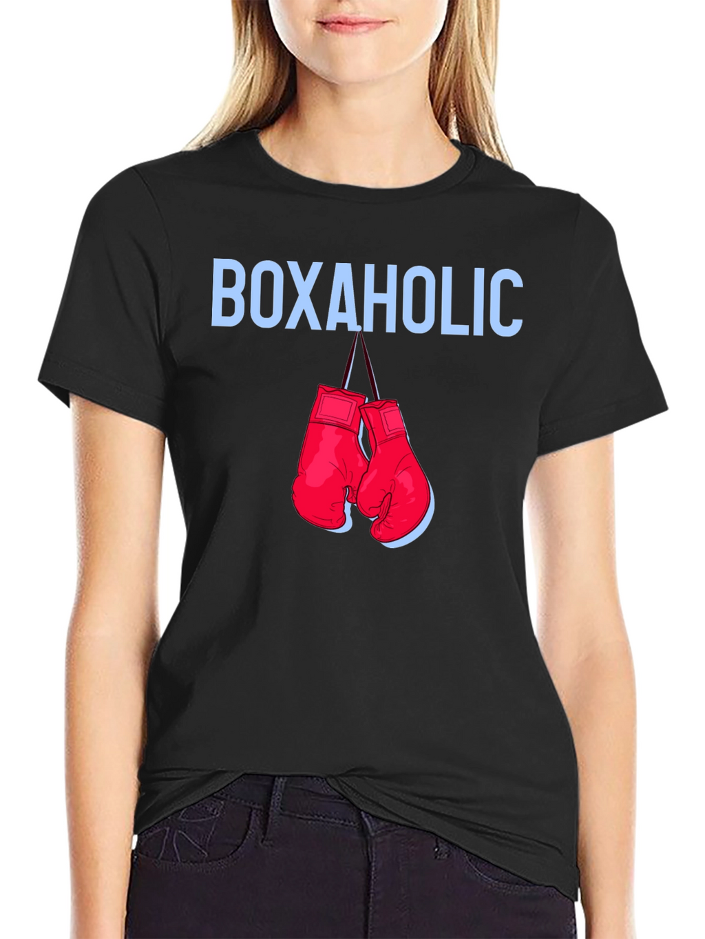 Boxaholic Boxing Gloves Graphic T-Shirt