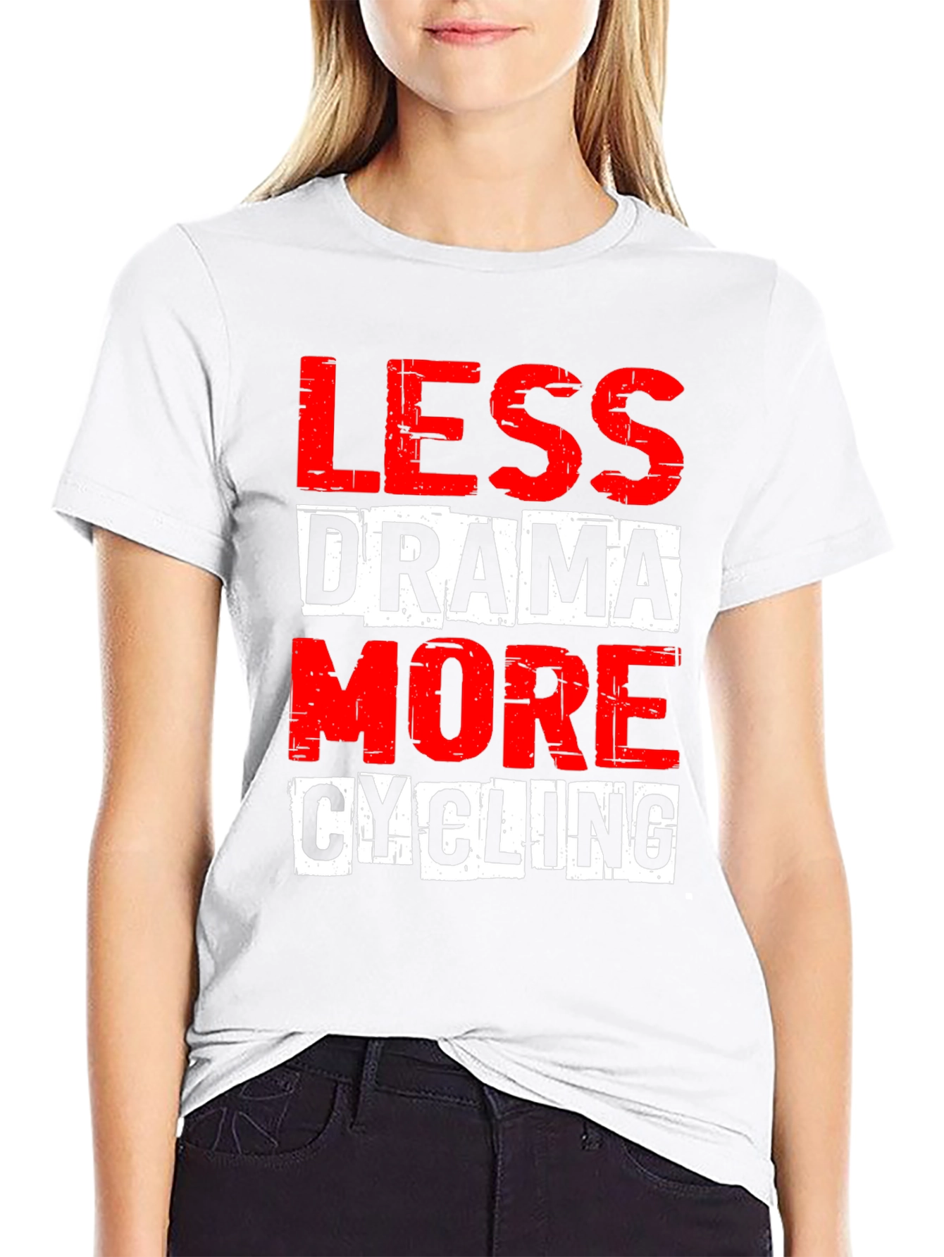 Less Drama More Cycling Graphic Tee