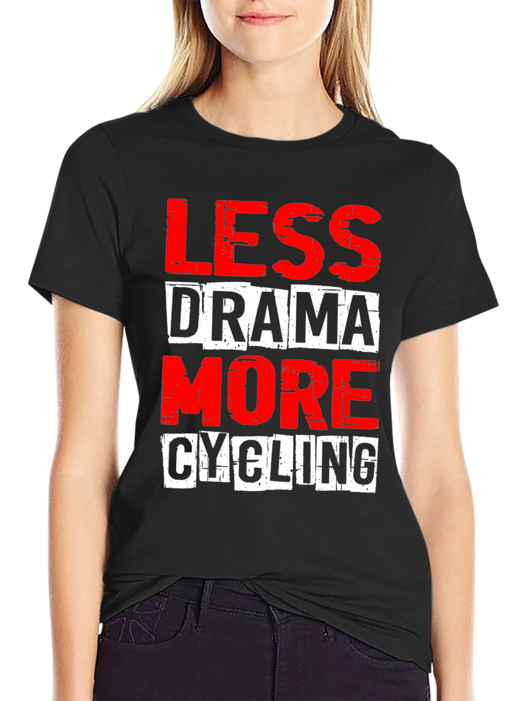 Less Drama More Cycling Graphic Tee