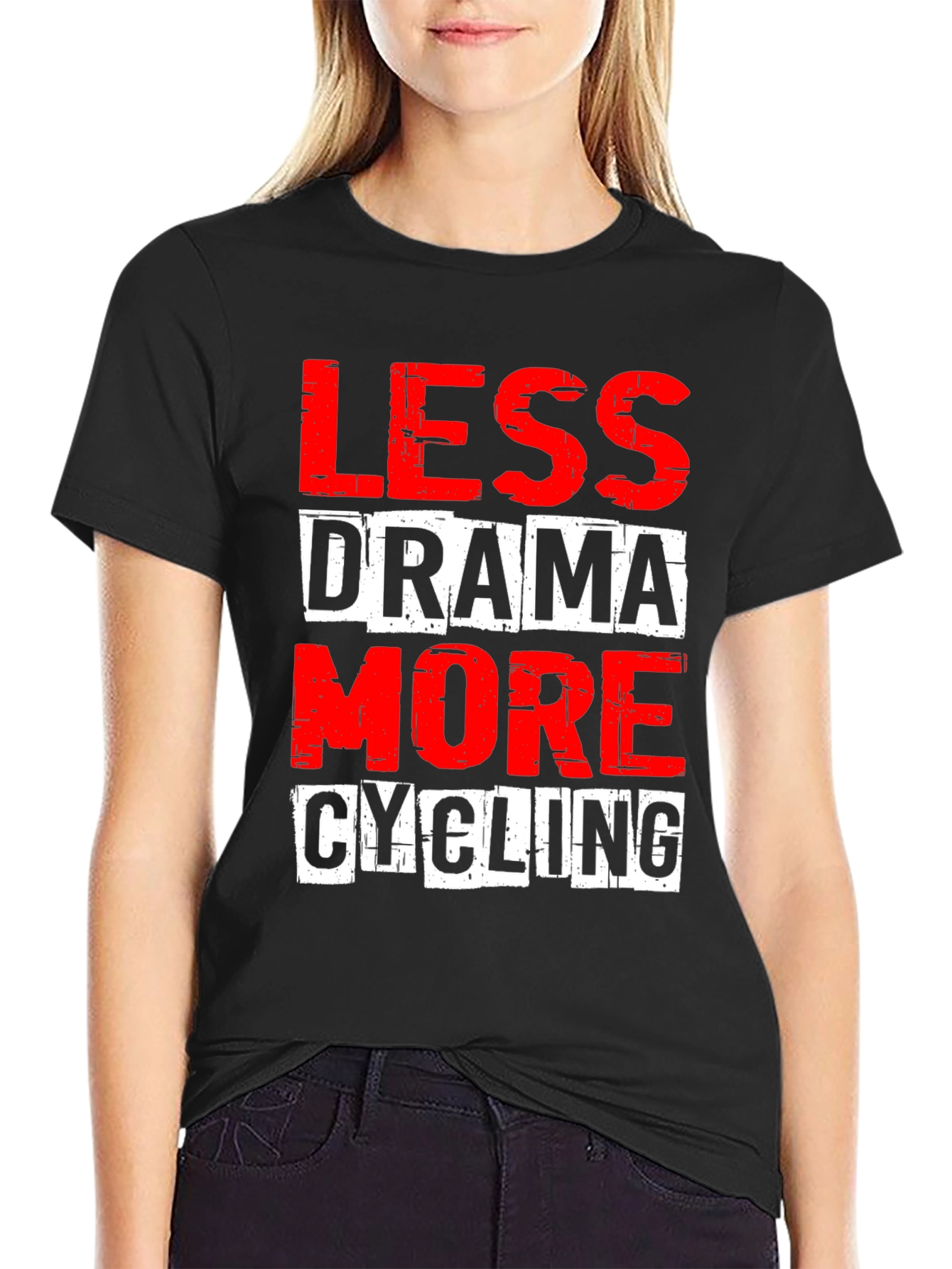 Less Drama More Cycling Graphic Tee