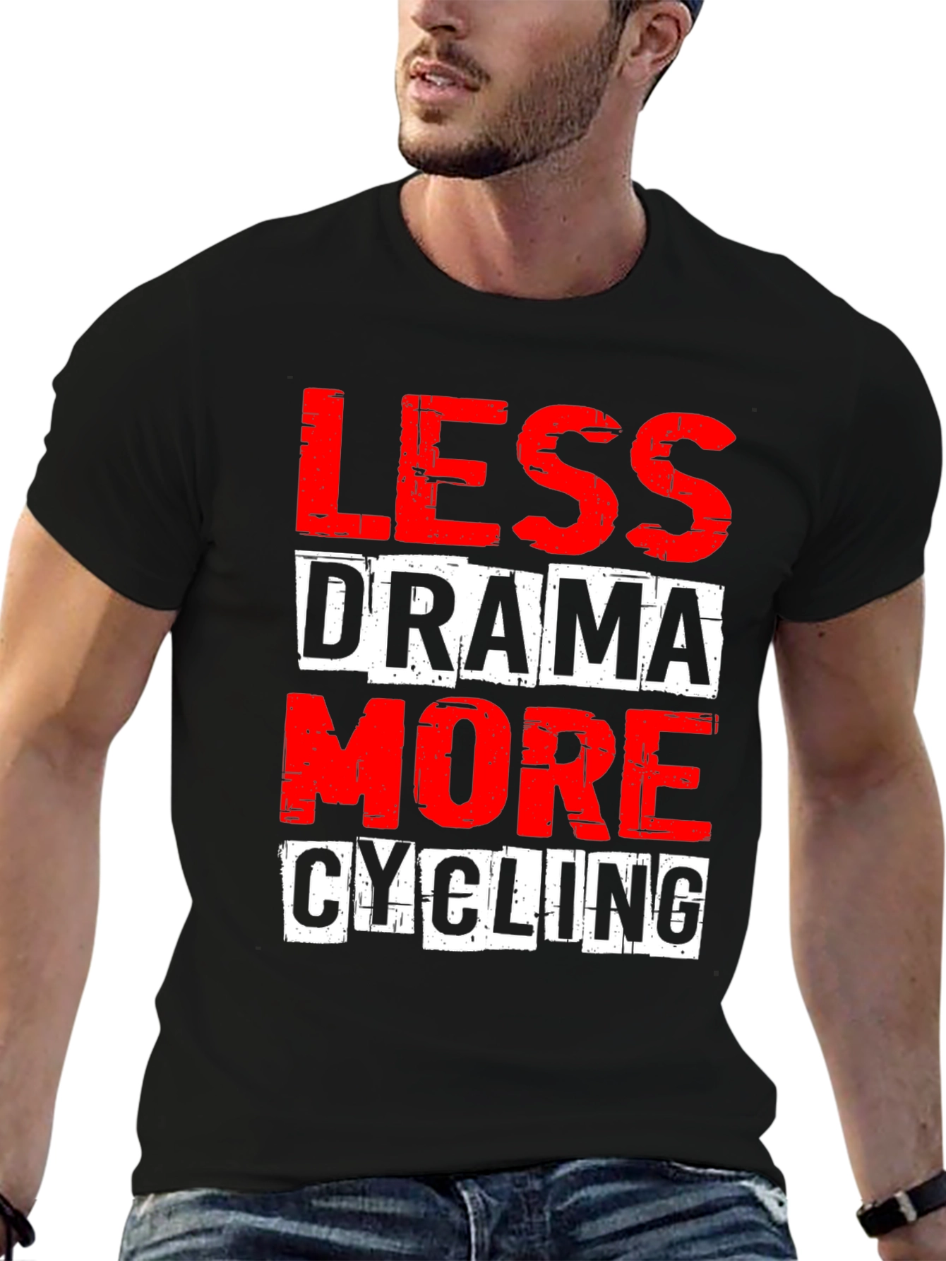 Less Drama More Cycling Graphic Tee