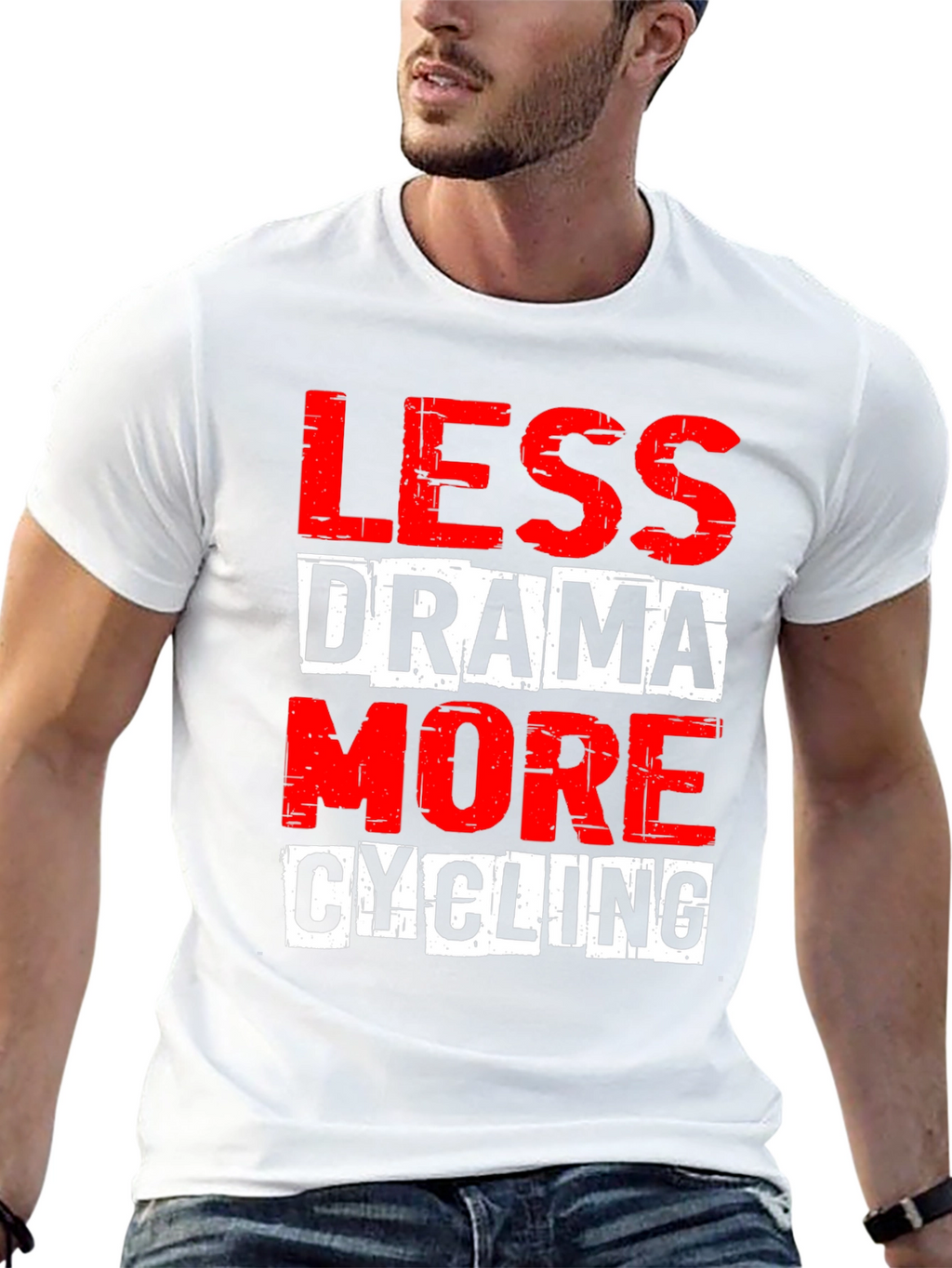 Less Drama More Cycling Graphic Tee