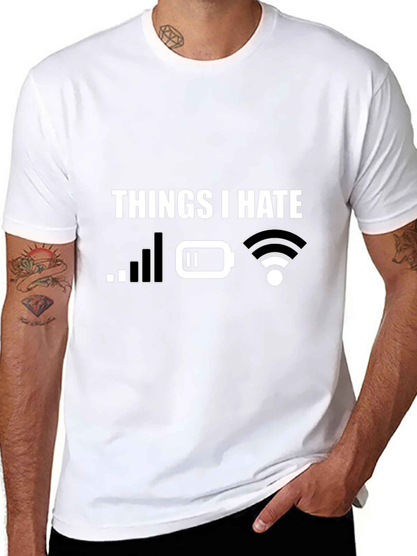 Humorous Tech Hater T-Shirt - Things I Hate