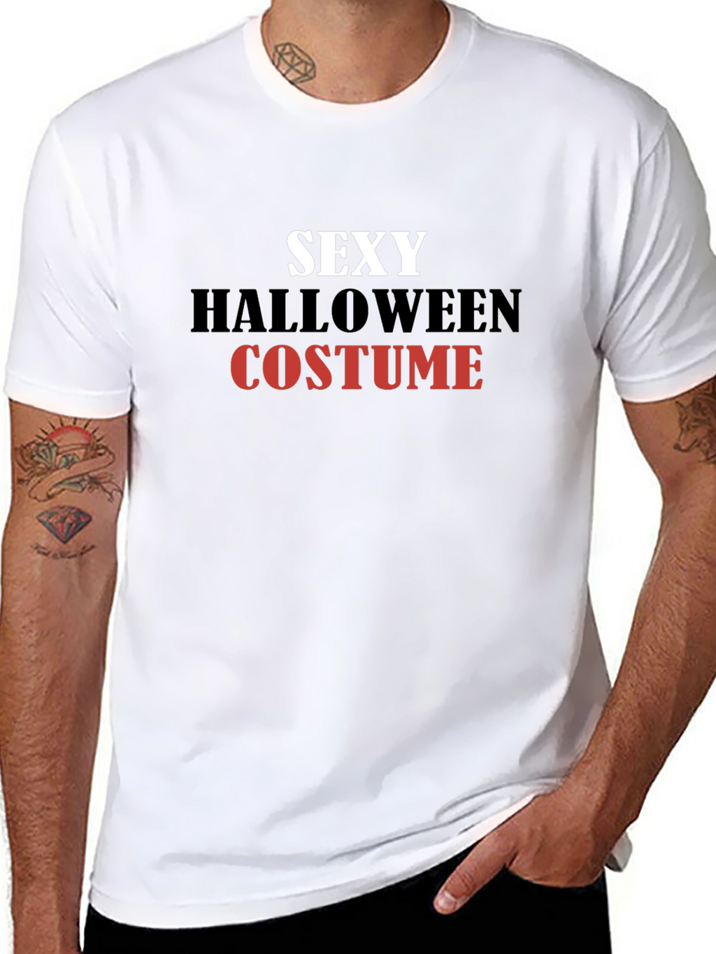 Sexy Halloween Costume Graphic T-Shirt