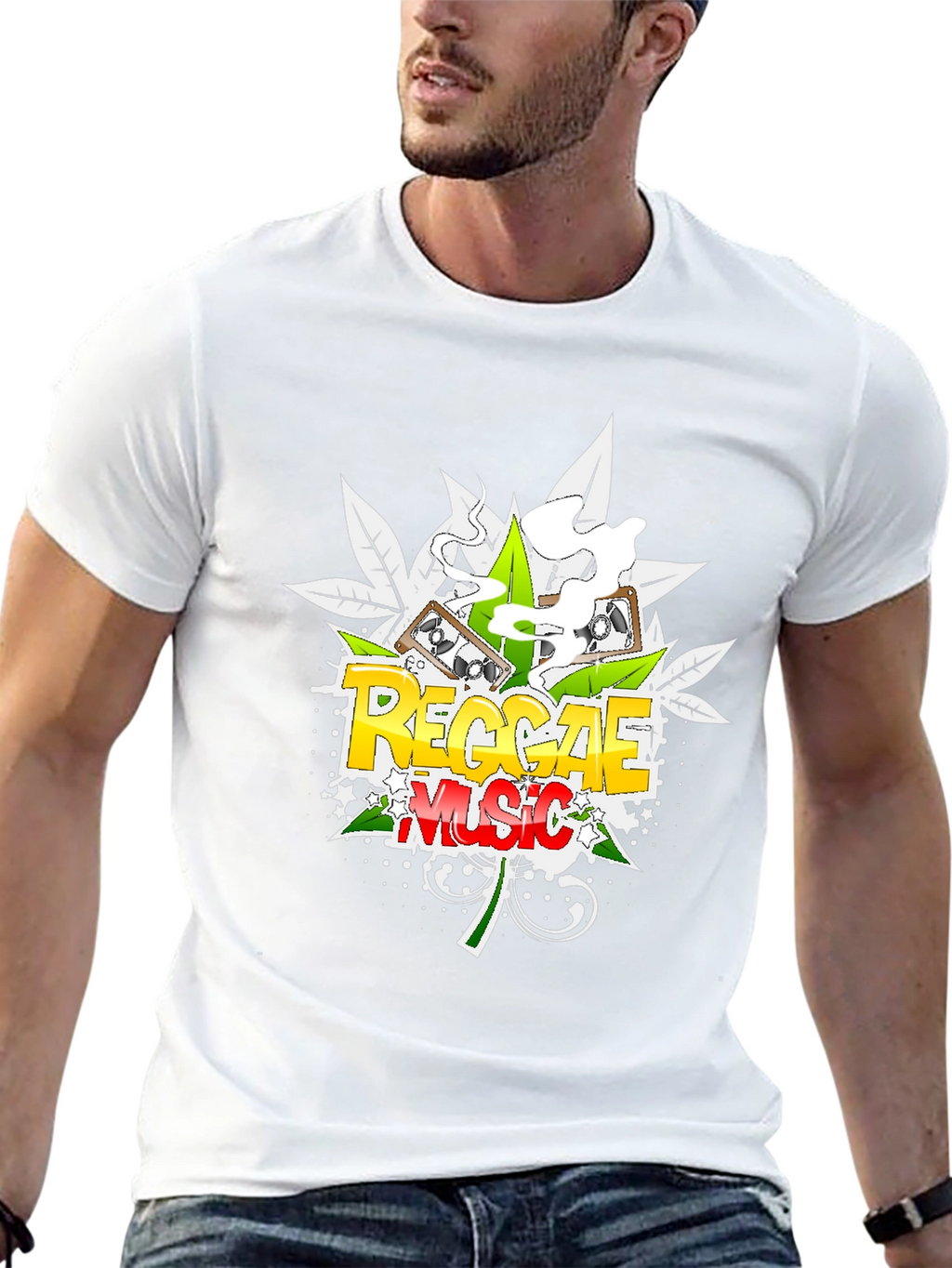 Reggae Music Black Graphic Tee