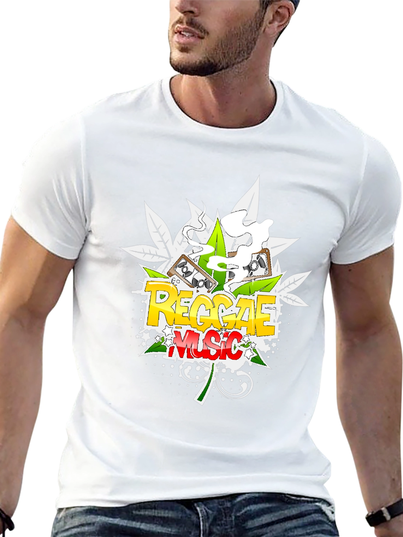 Reggae Music Black Graphic Tee