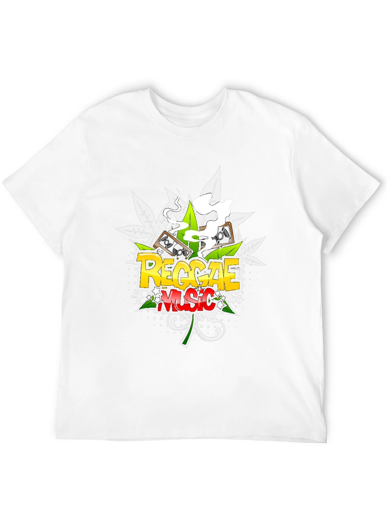 Reggae Music Black Graphic Tee
