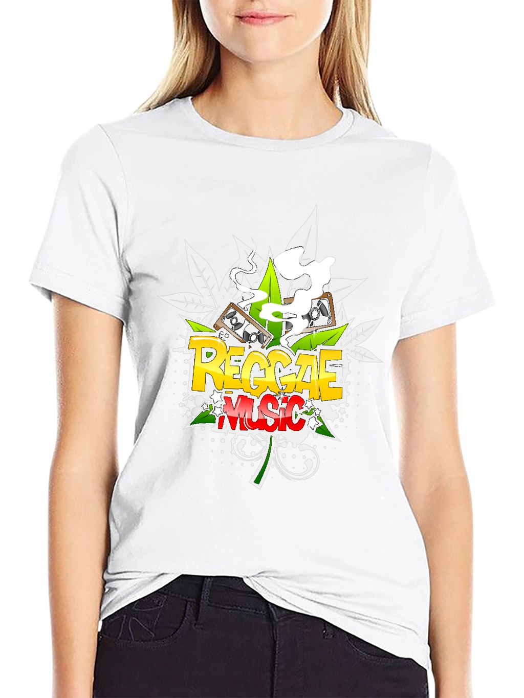 Reggae Music Black Graphic Tee