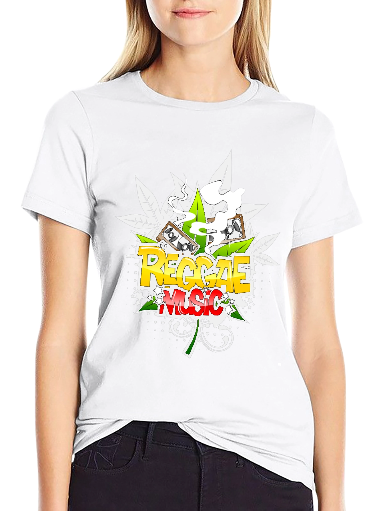 Reggae Music Black Graphic Tee