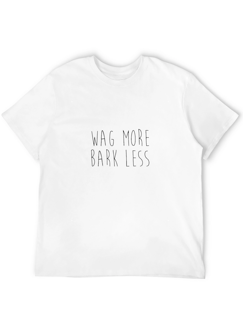 Wag More Bark Less Black Tee