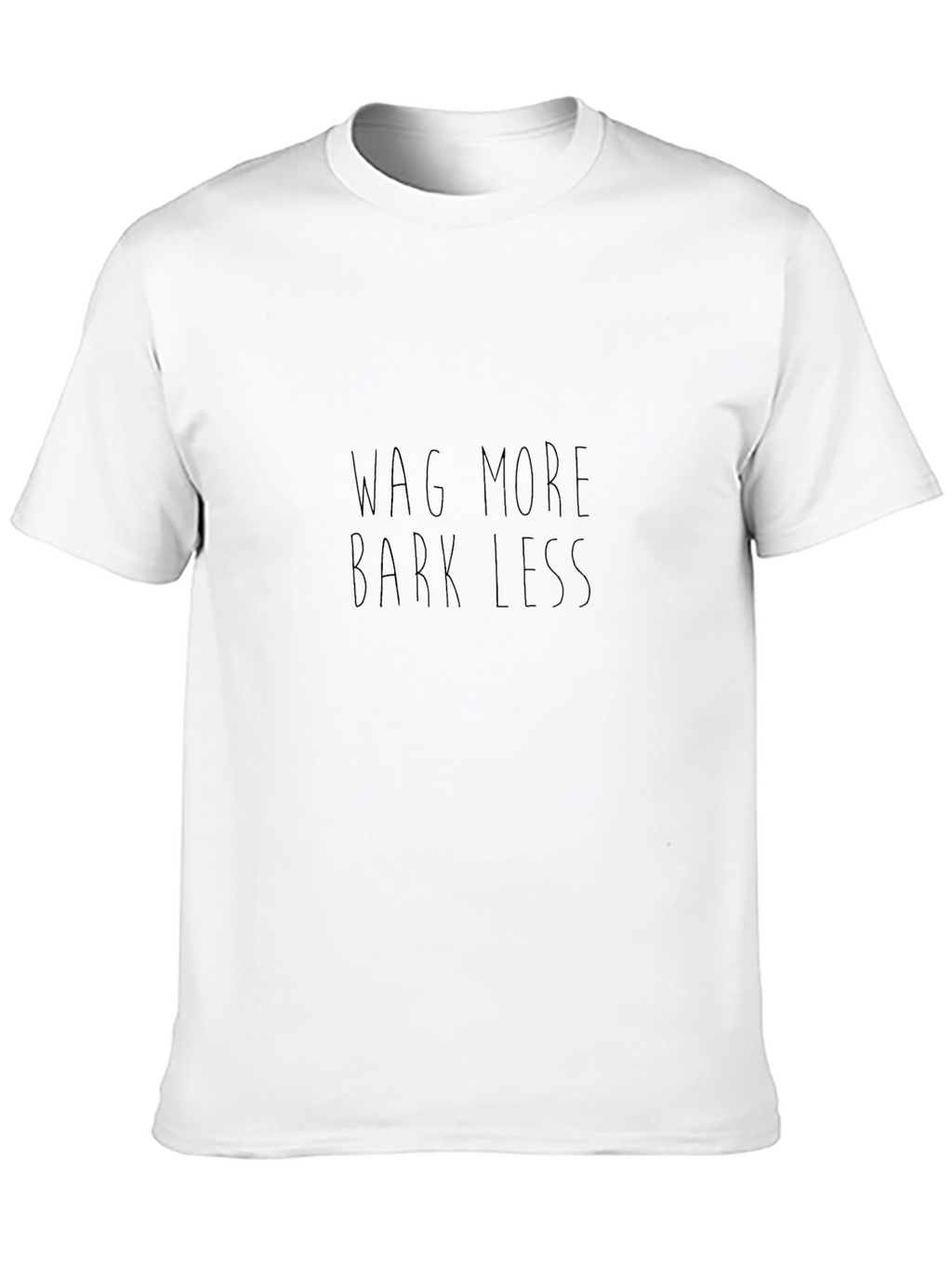 Wag More Bark Less Black Tee
