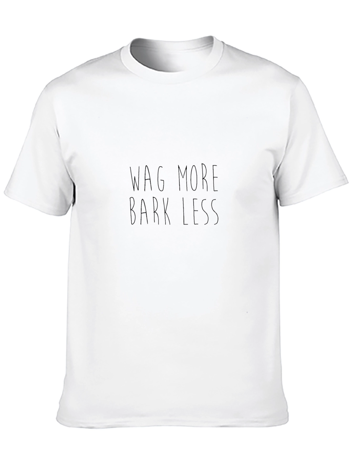 Wag More Bark Less Black Tee