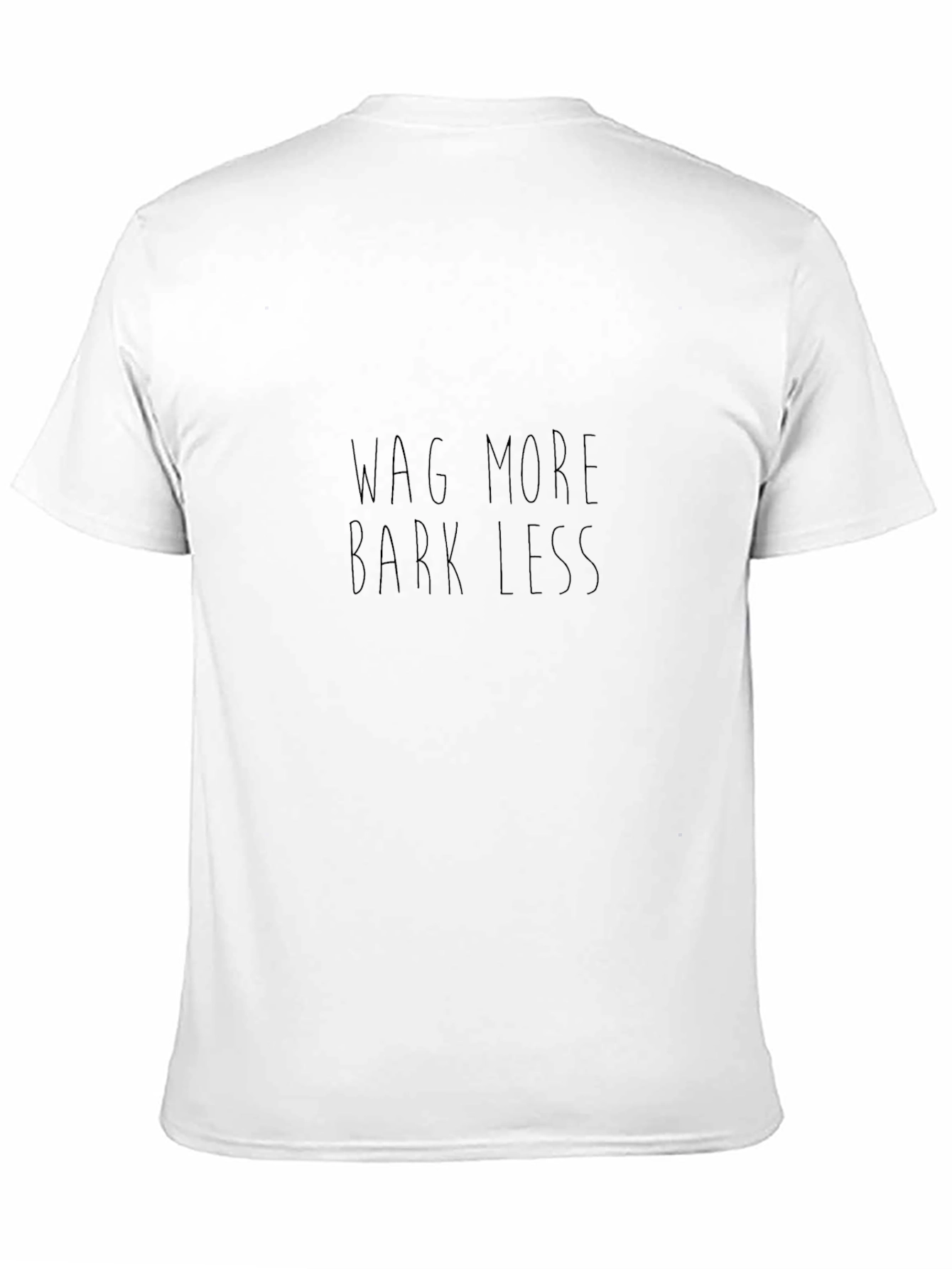 Wag More Bark Less Black Tee