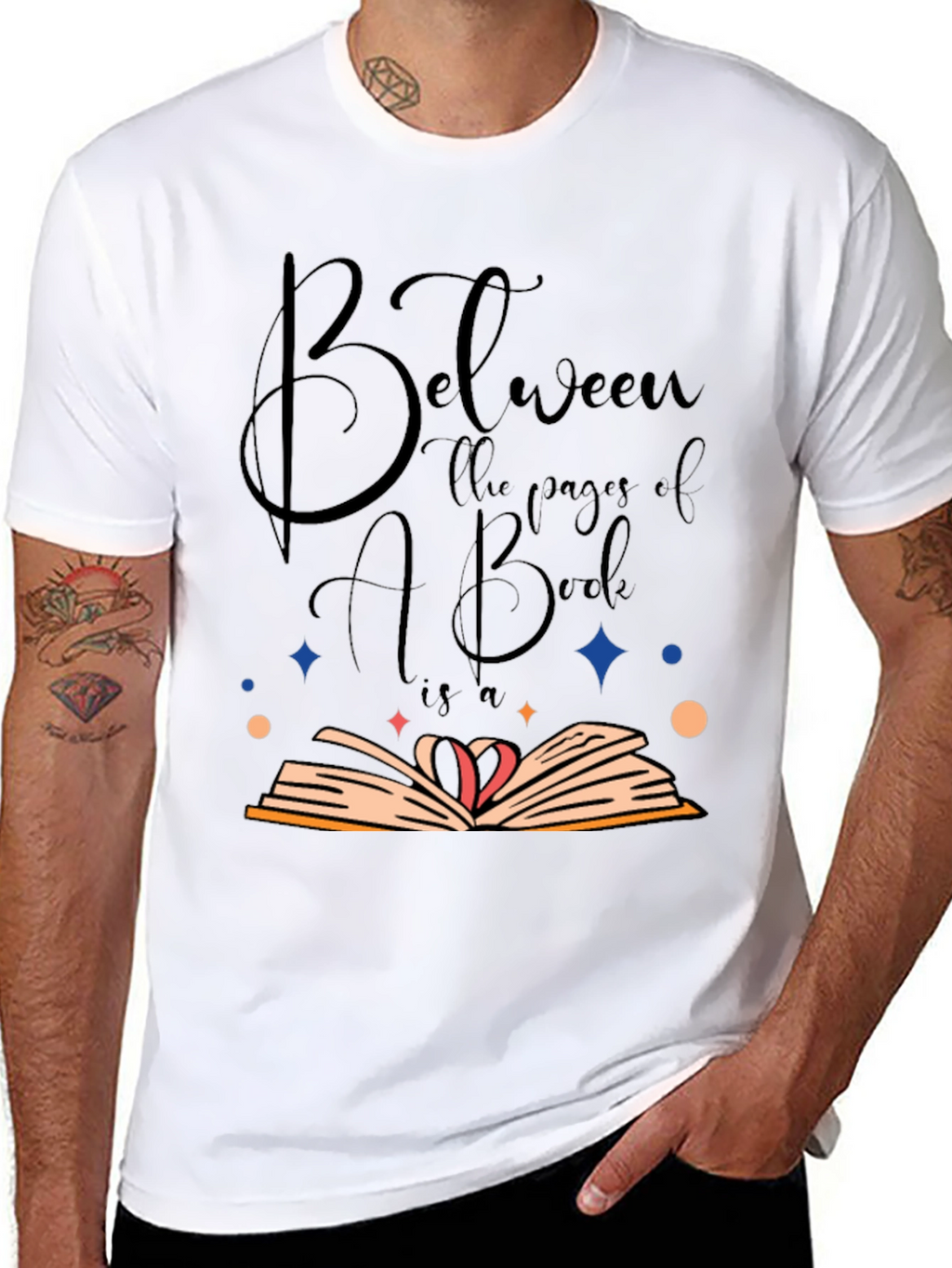Book Lover T-Shirt - Between the Pages