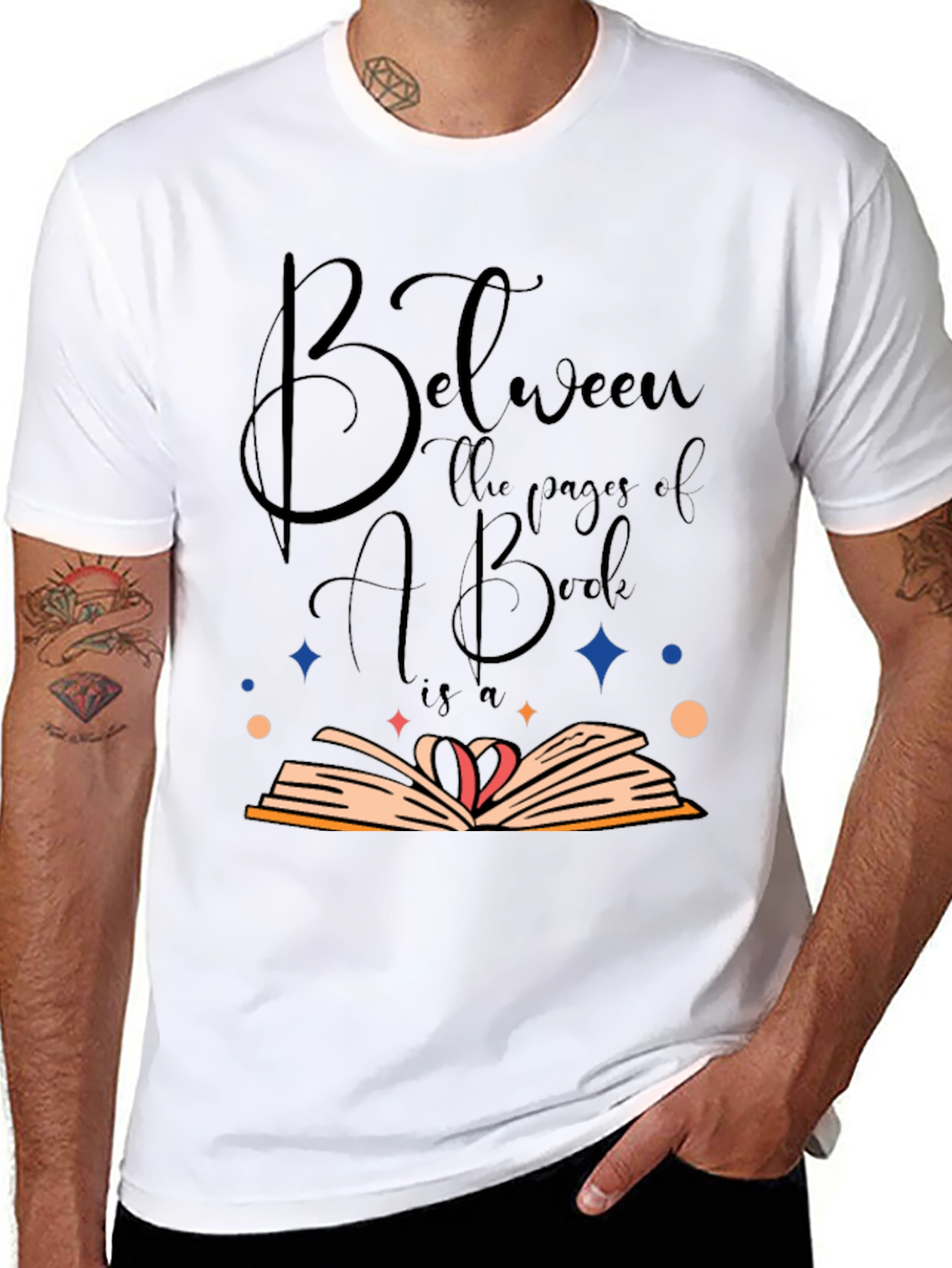 Book Lover T-Shirt - Between the Pages