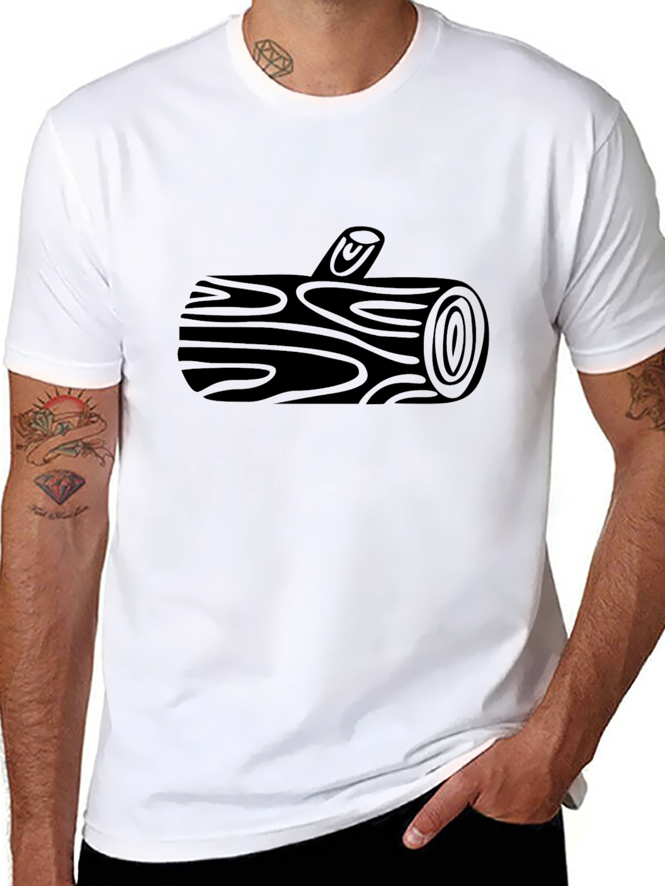 Log Graphic Tee - Nature Lovers T-Shirt