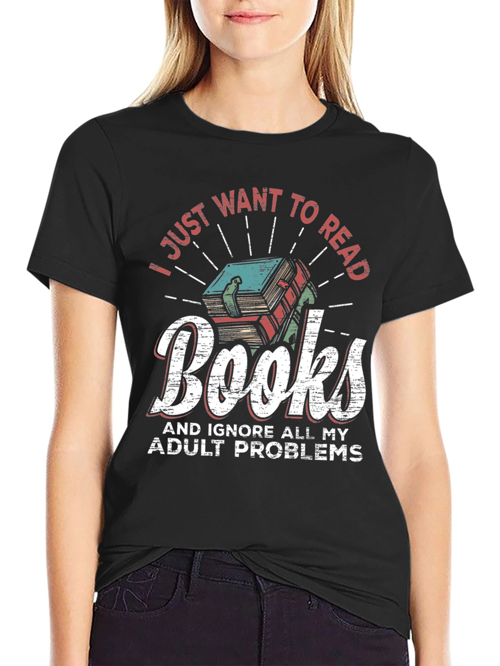 Readers T-Shirt: Books & No Adulting