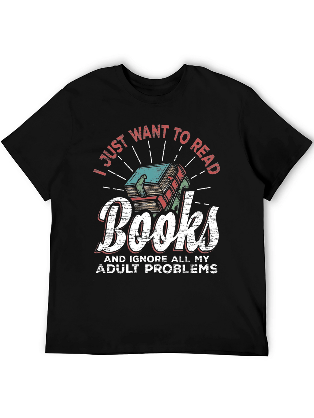 Readers T-Shirt: Books & No Adulting