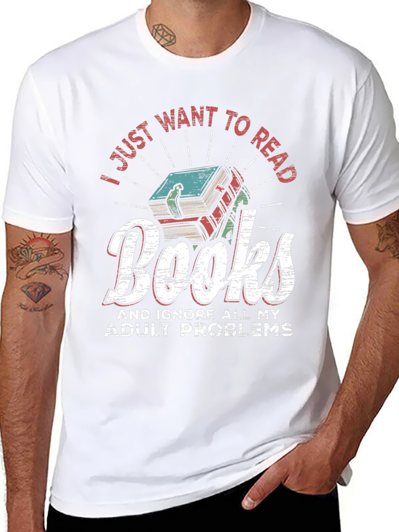 Readers T-Shirt: Books & No Adulting