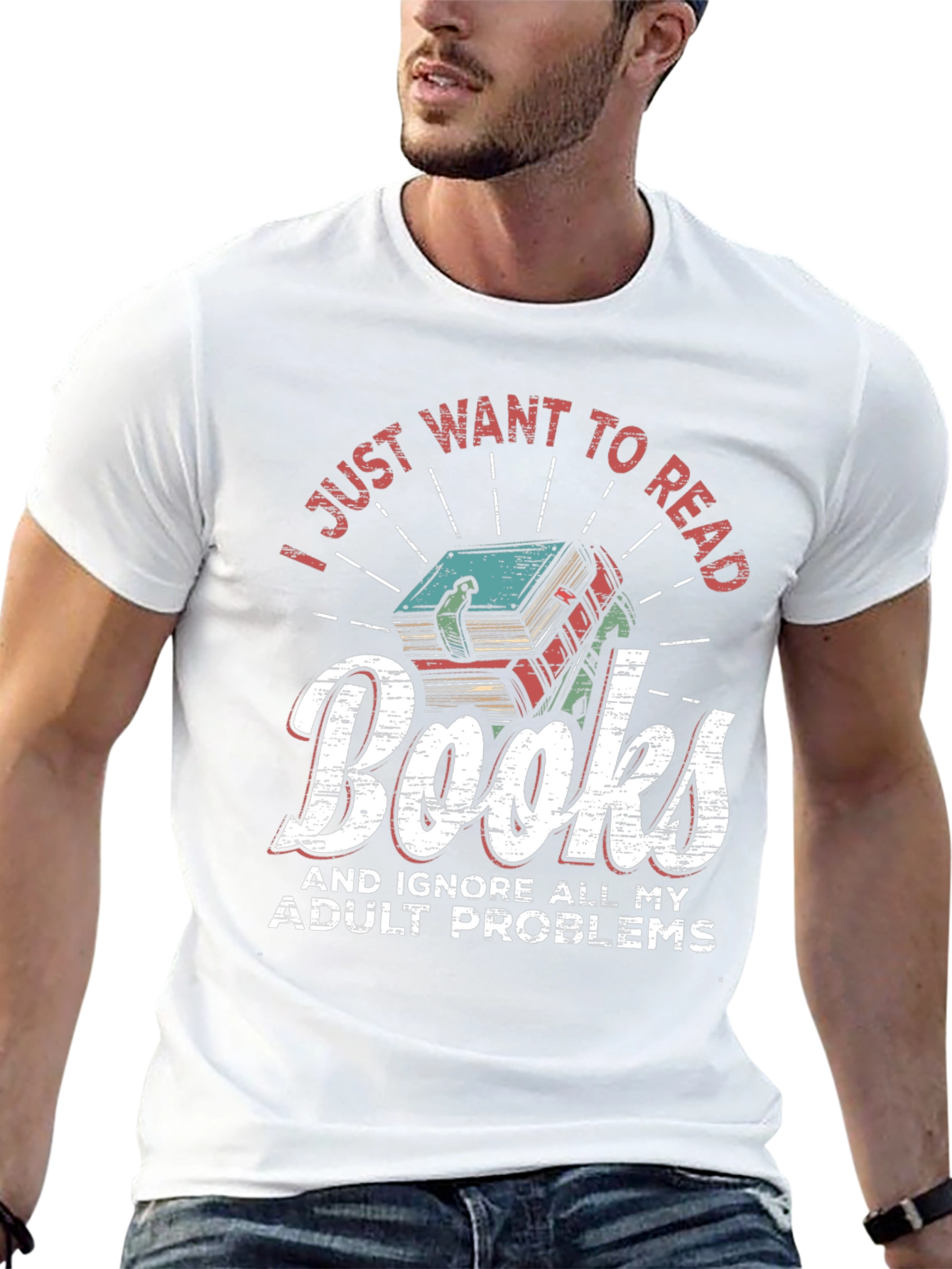 Readers T-Shirt: Books & No Adulting