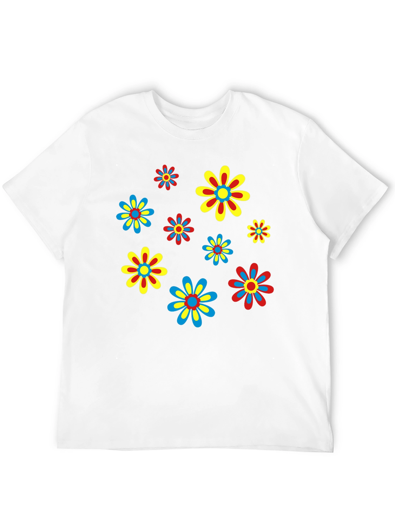 Retro Flower Power T-Shirt - Funky Floral Design