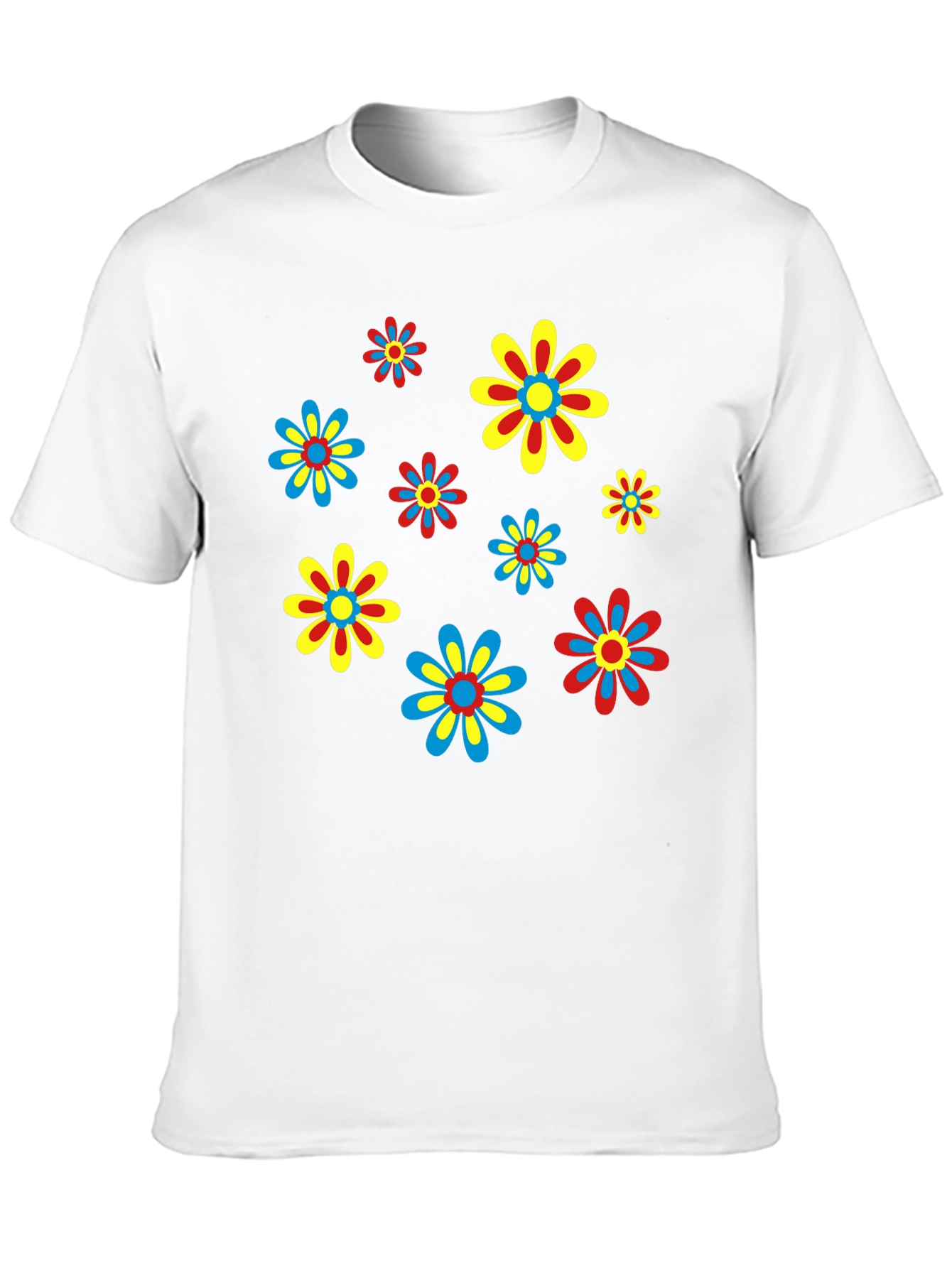 Retro Flower Power T-Shirt - Funky Floral Design