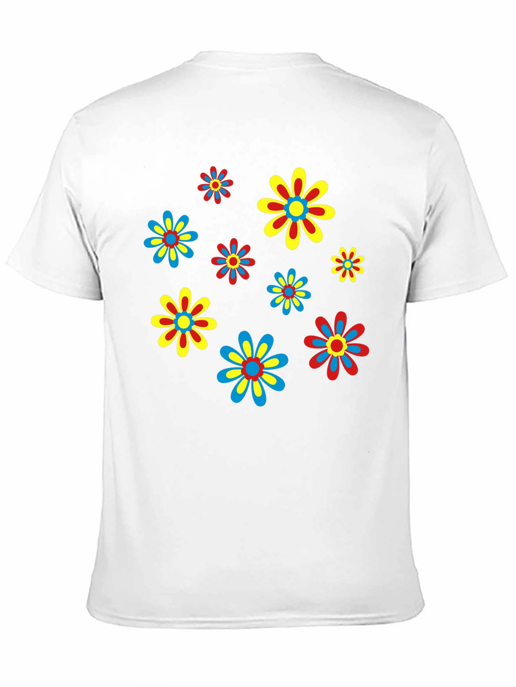 Retro Flower Power T-Shirt - Funky Floral Design