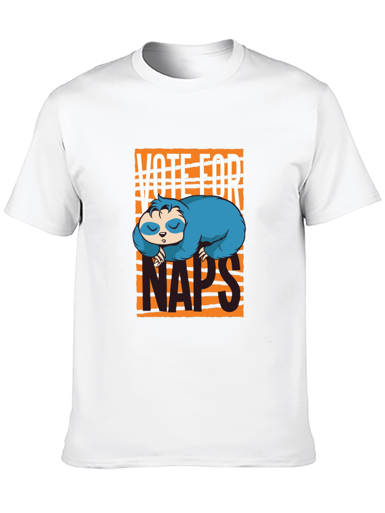 Vote For Naps Sloth Graphic T-Shirt
