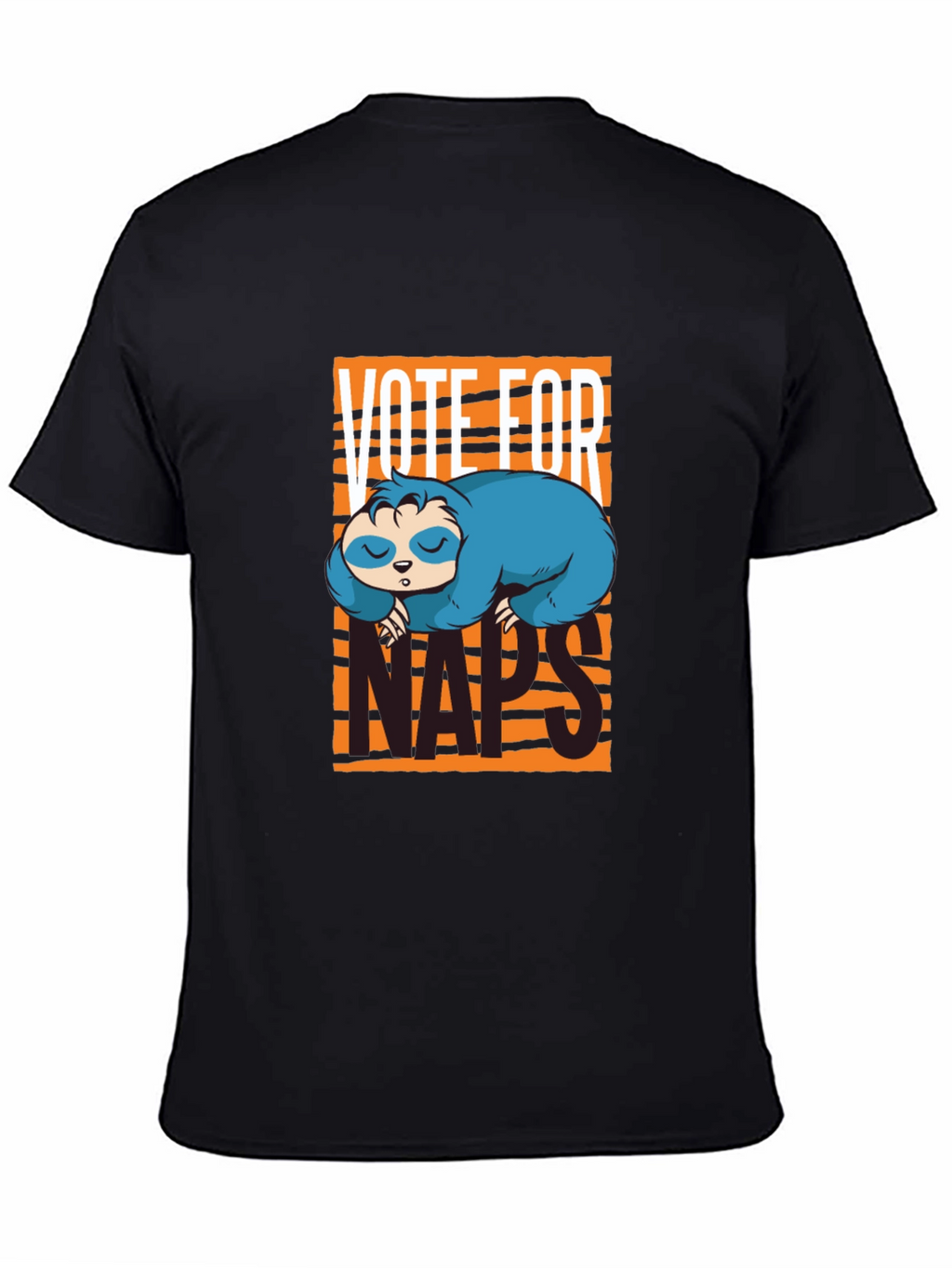 Vote For Naps Sloth Graphic T-Shirt