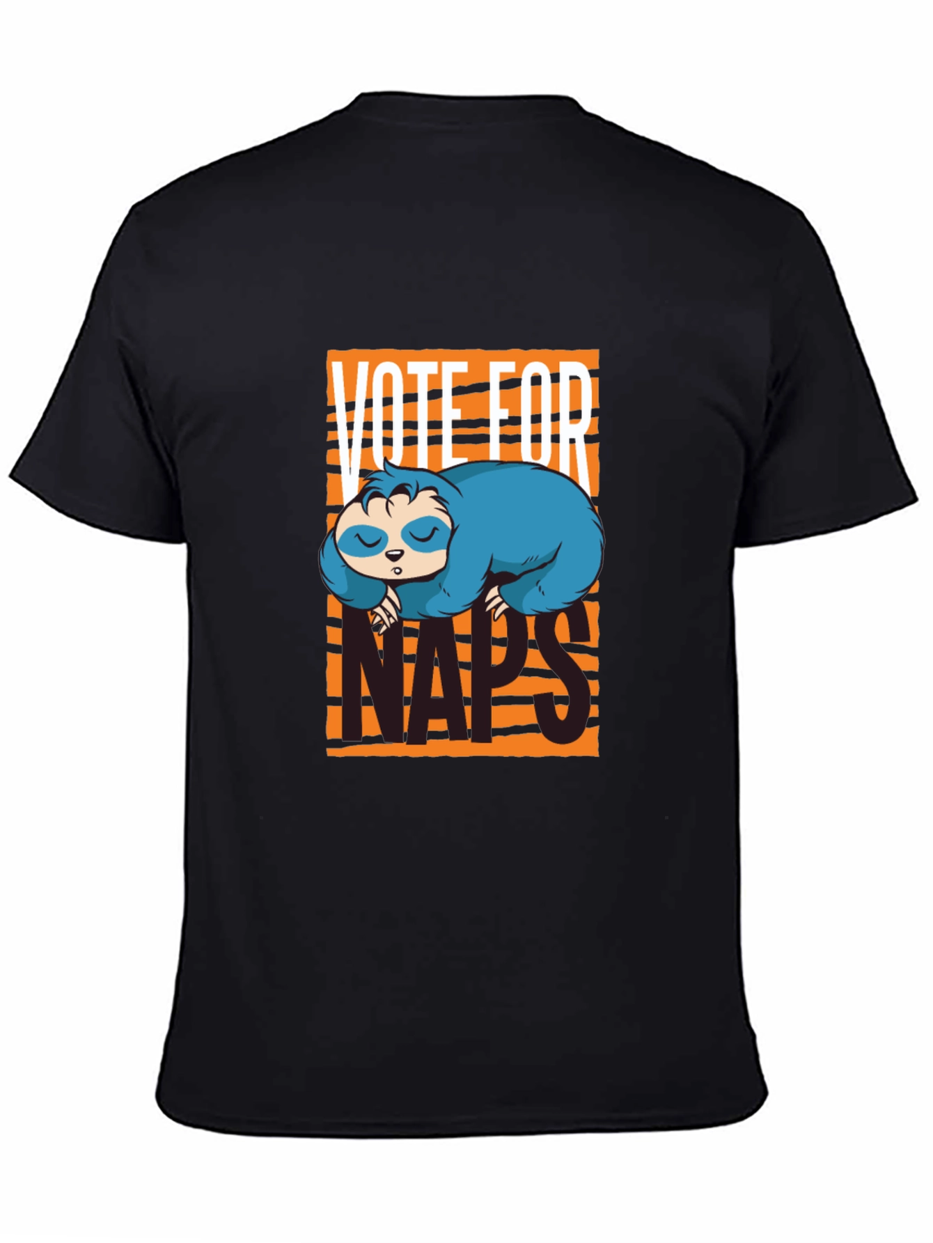 Vote For Naps Sloth Graphic T-Shirt