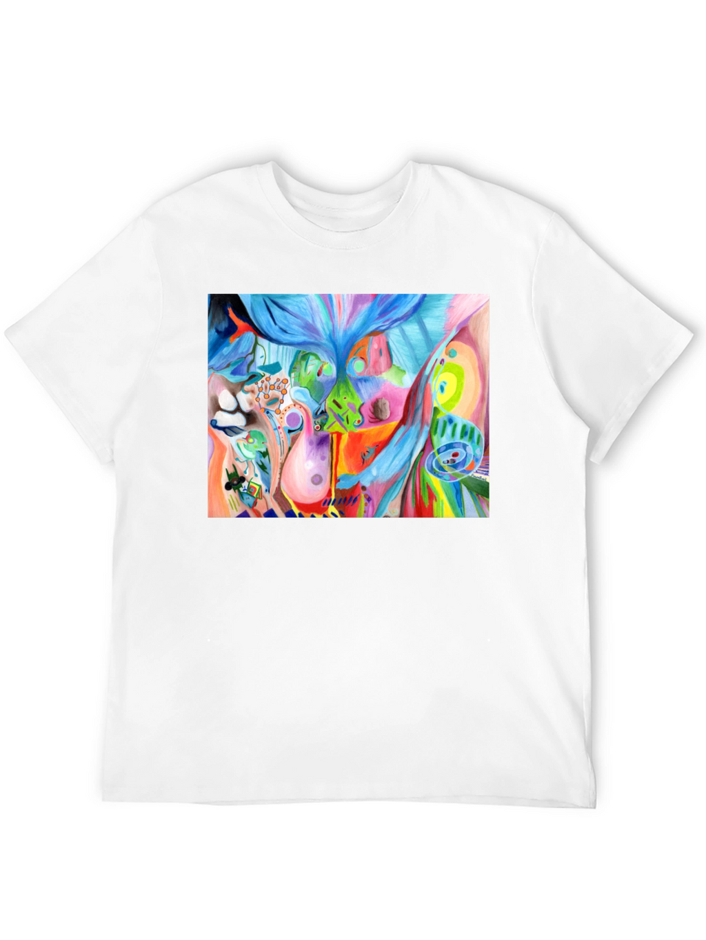 Abstract Art Graphic Tee - Unisex Black T-Shirt