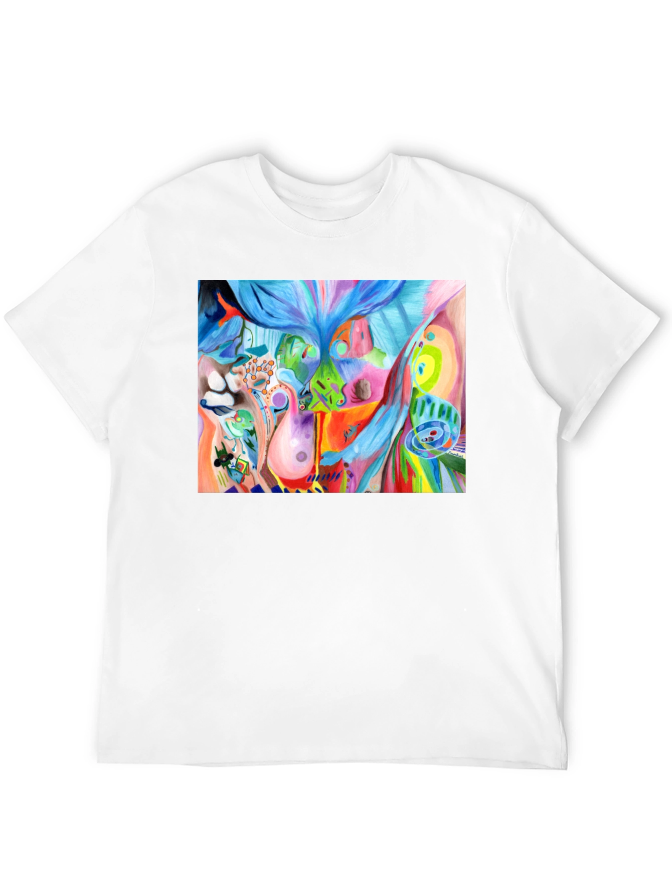 Abstract Art Graphic Tee - Unisex Black T-Shirt
